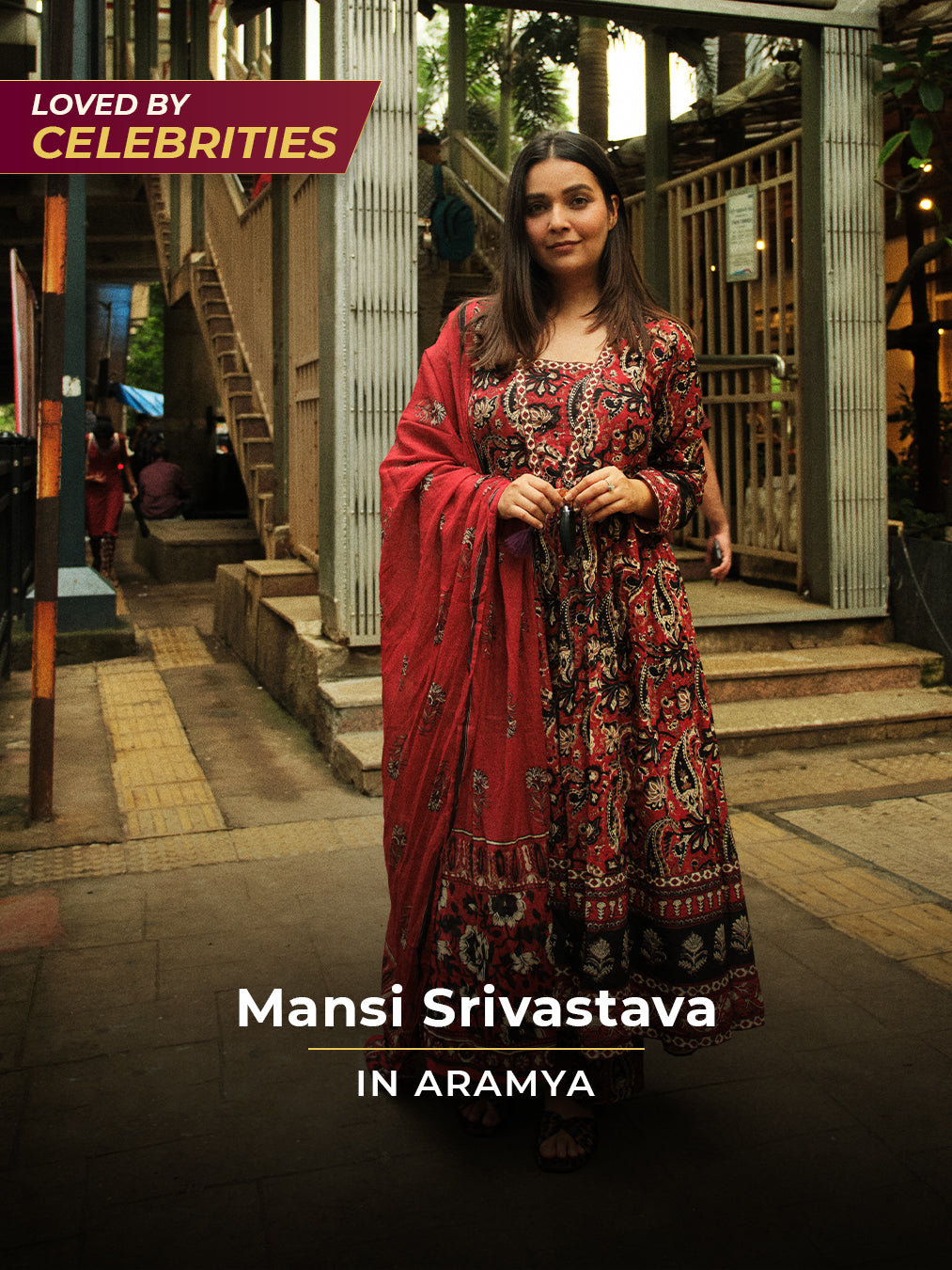 Soft Cotton Paisley Anarkali Red Kurta