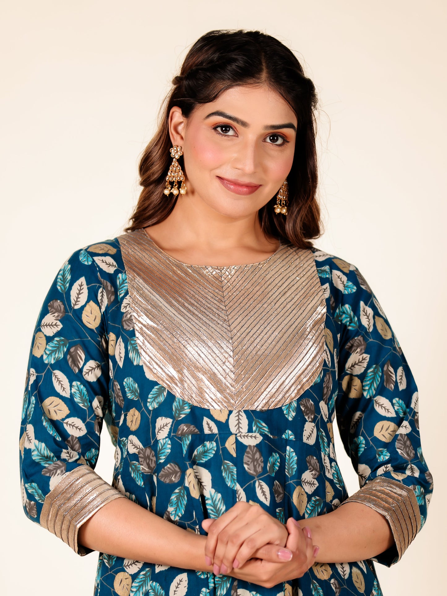 Soft Cotton Foliage Kurta