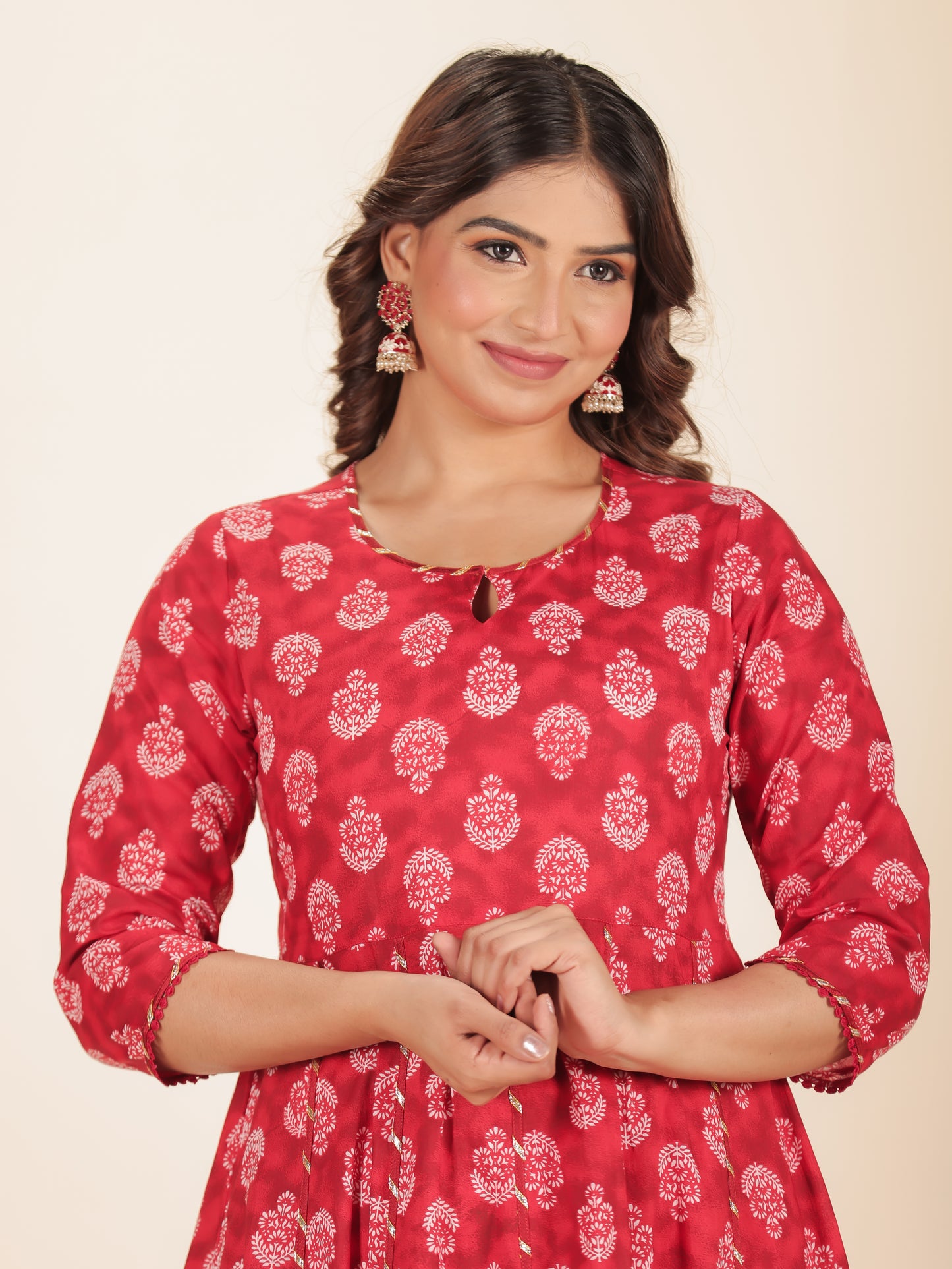 Soft Cotton Floral Kurta