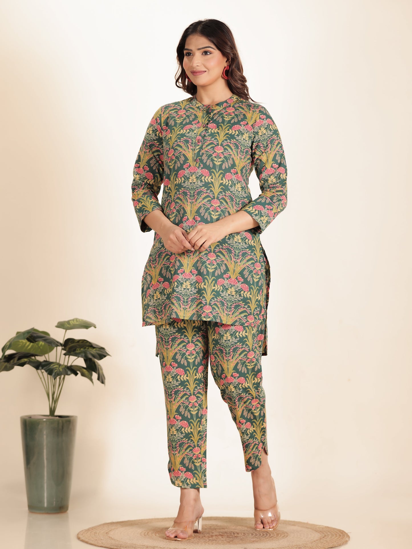 Soft Cotton Floral Kurta