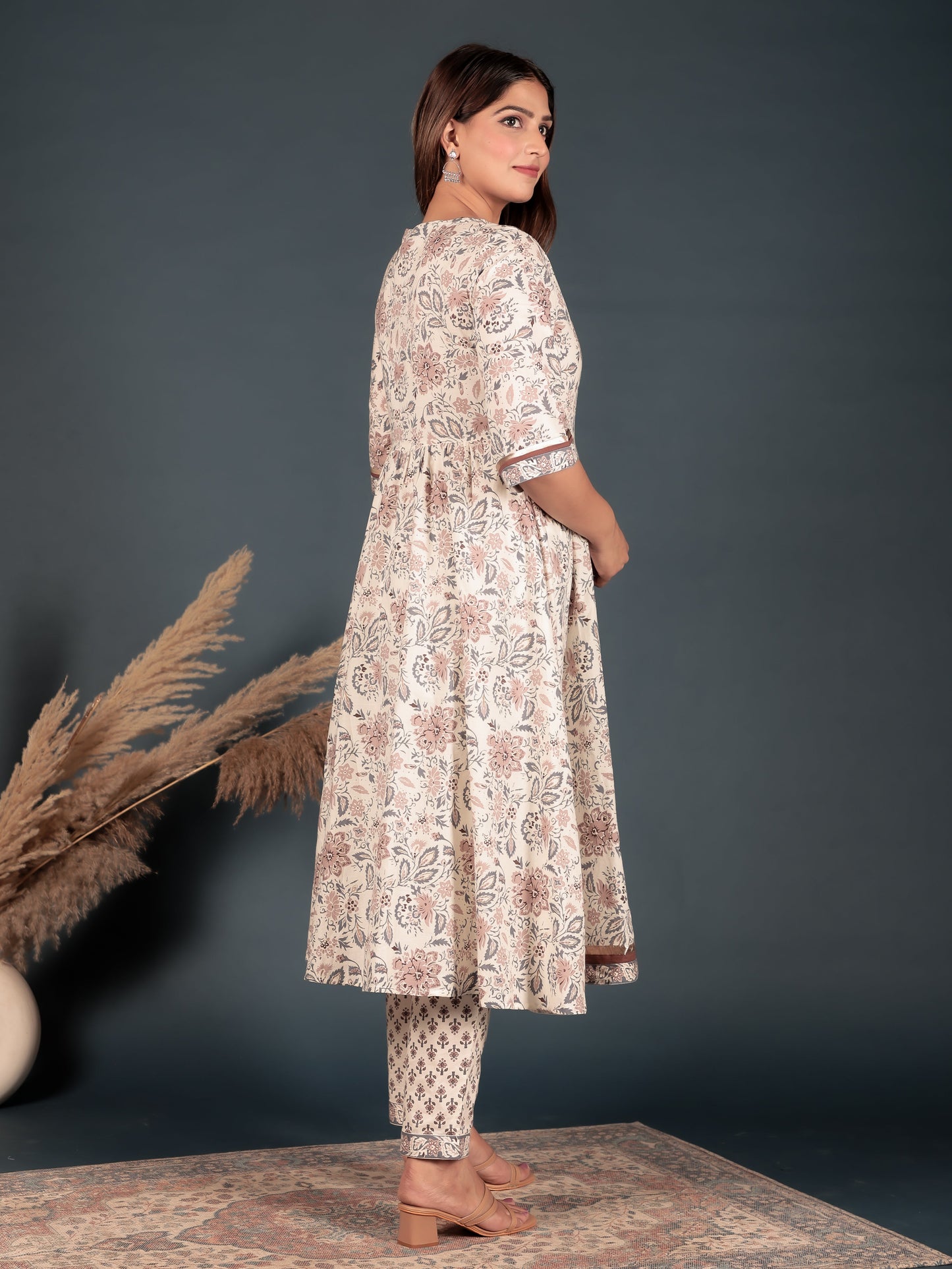 Soft Cotton Floral Kurta