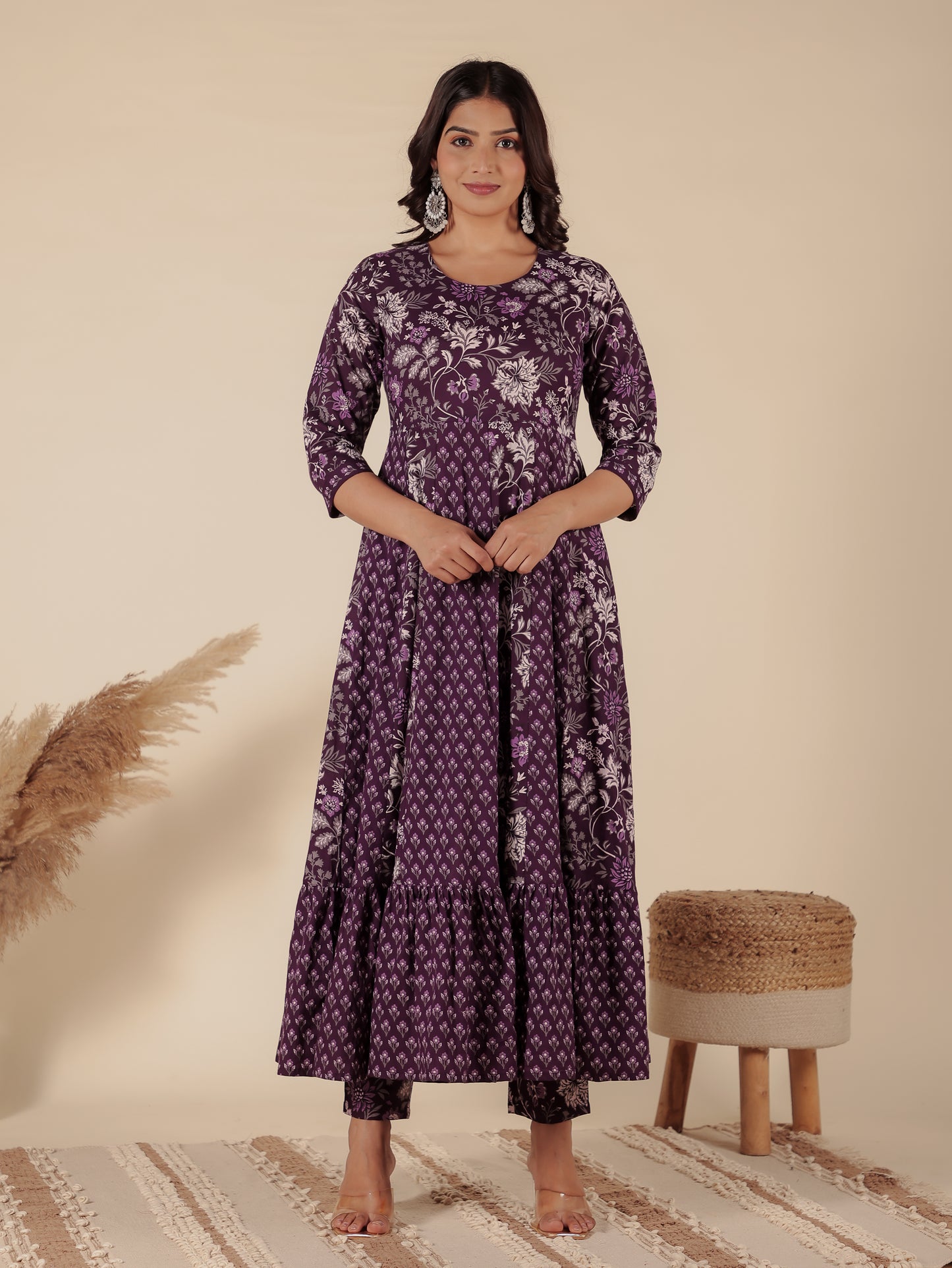 Soft Cotton Floral Kurta