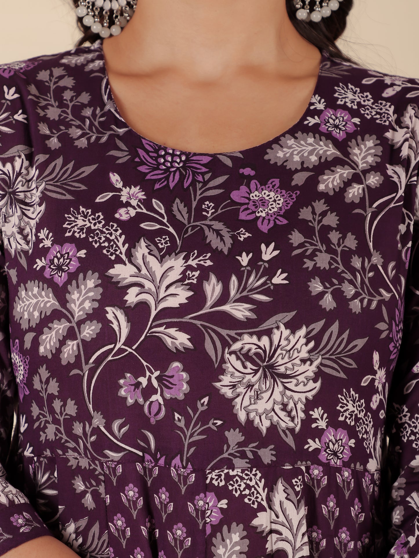 Soft Cotton Floral Kurta