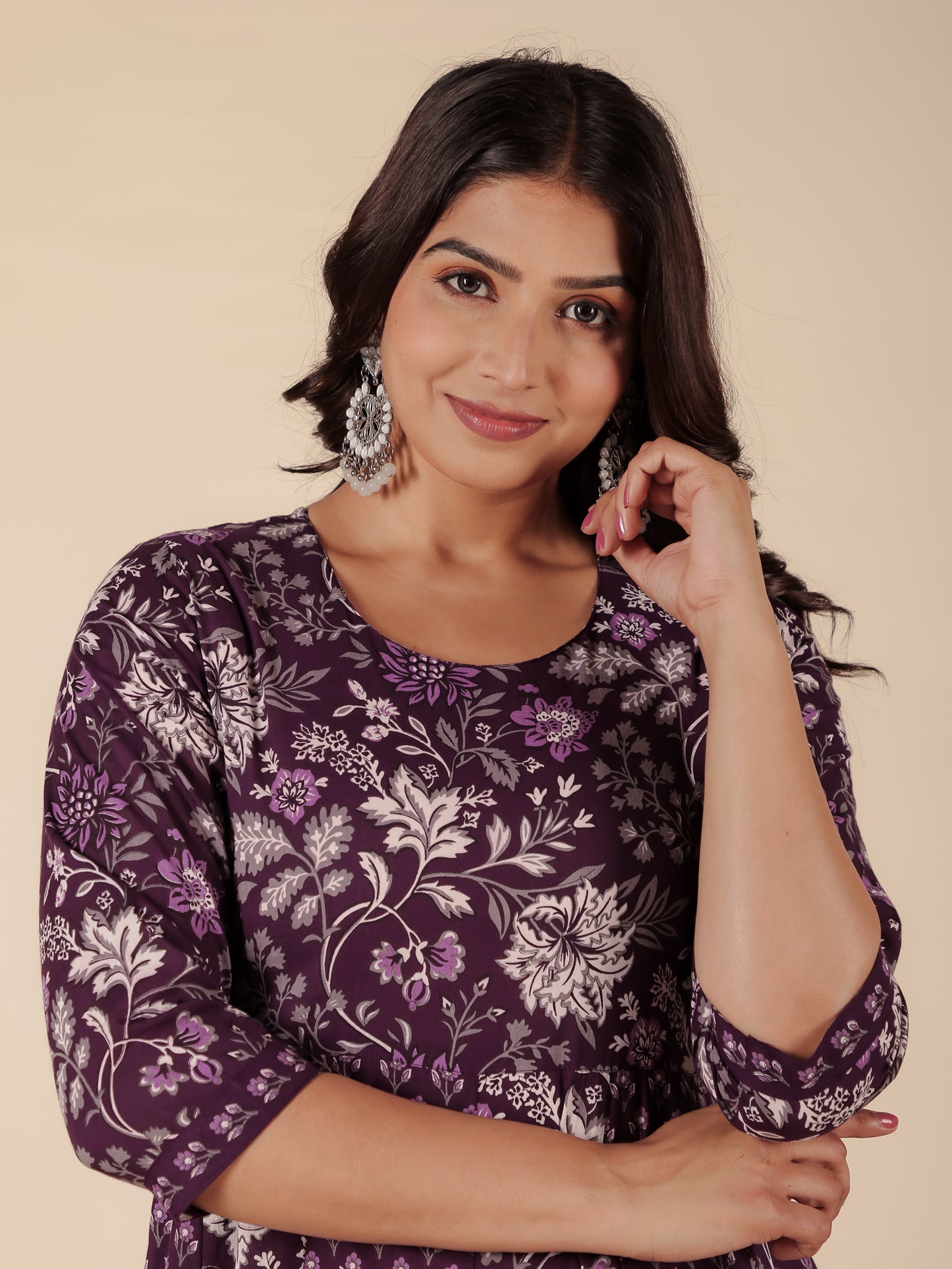 Soft Cotton Floral Kurta