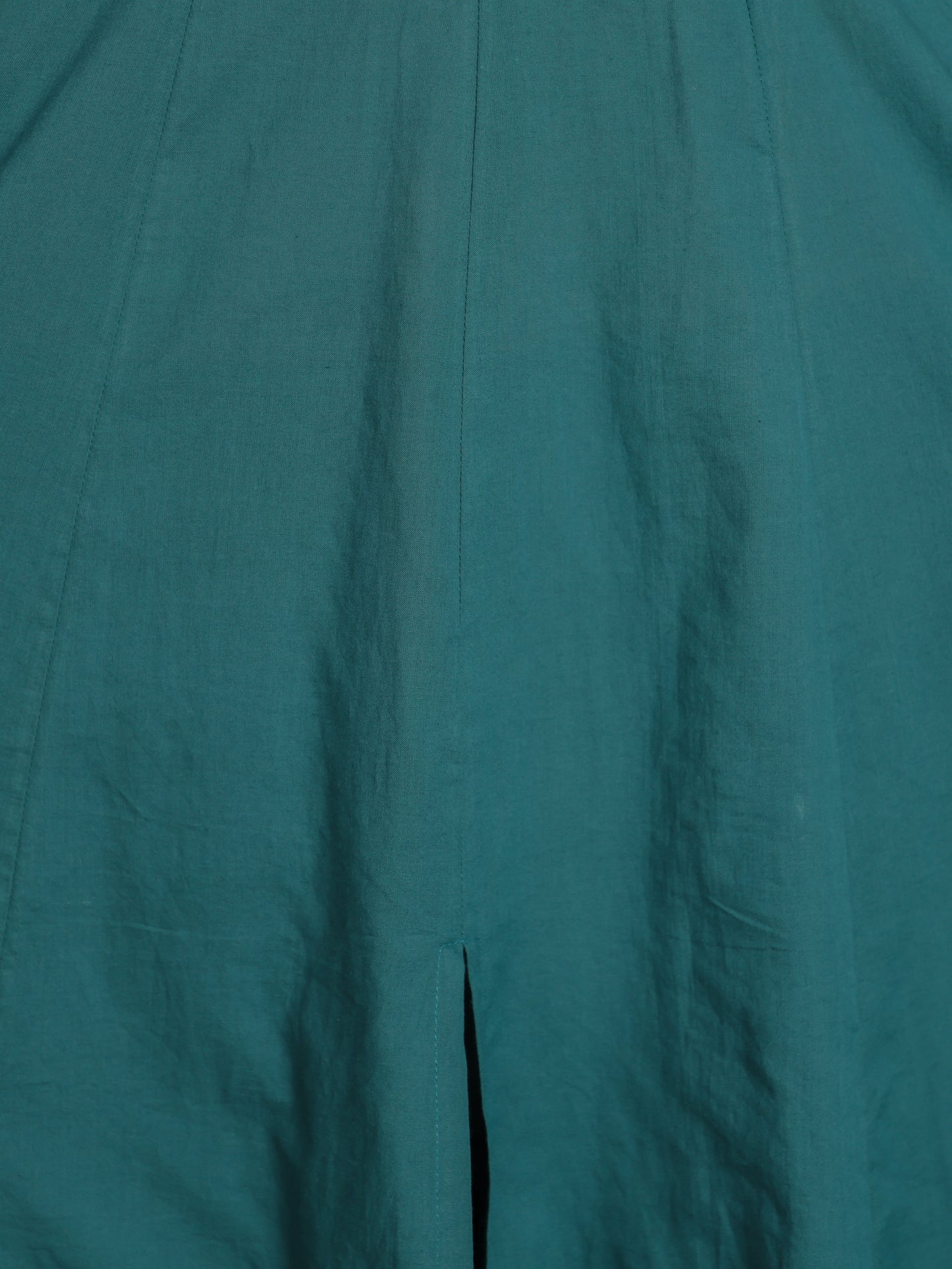 Embroidered Soft Cotton Solid Anarkali Green Kurta