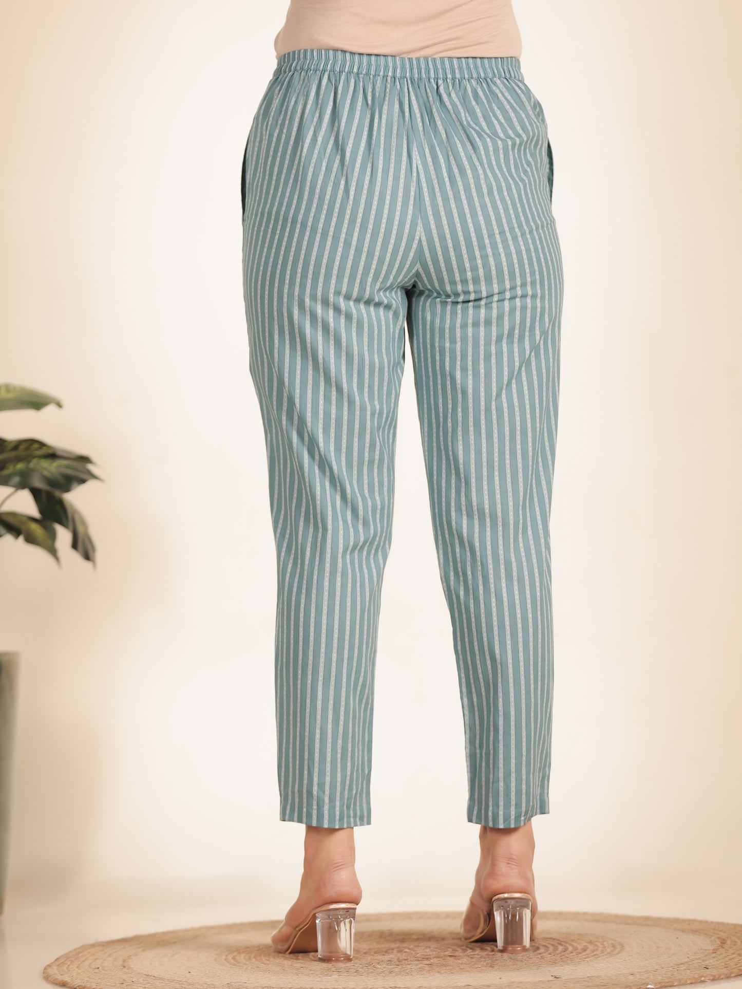 Soft Cotton Striped Pant