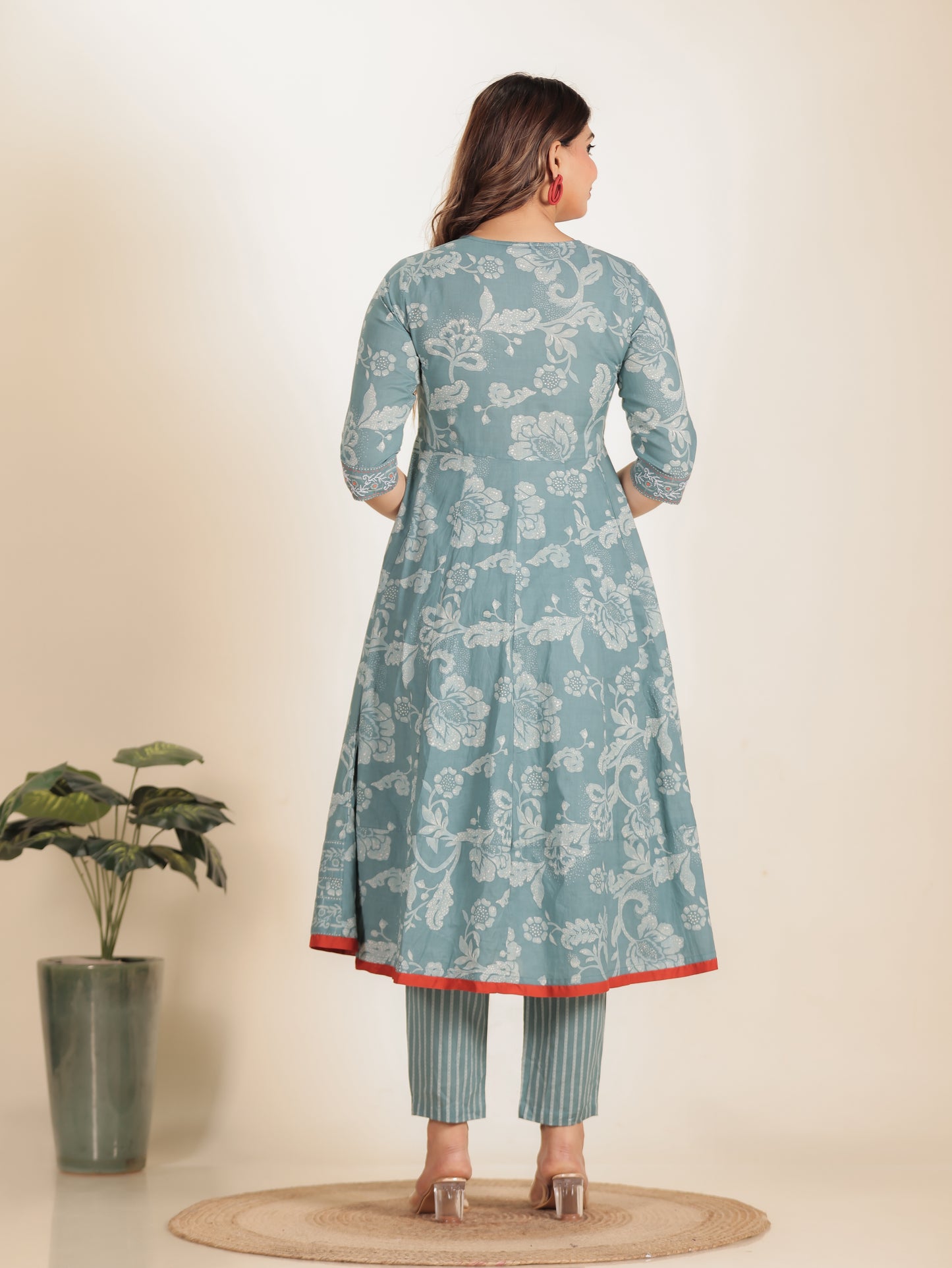 Soft Cotton Floral Kurta