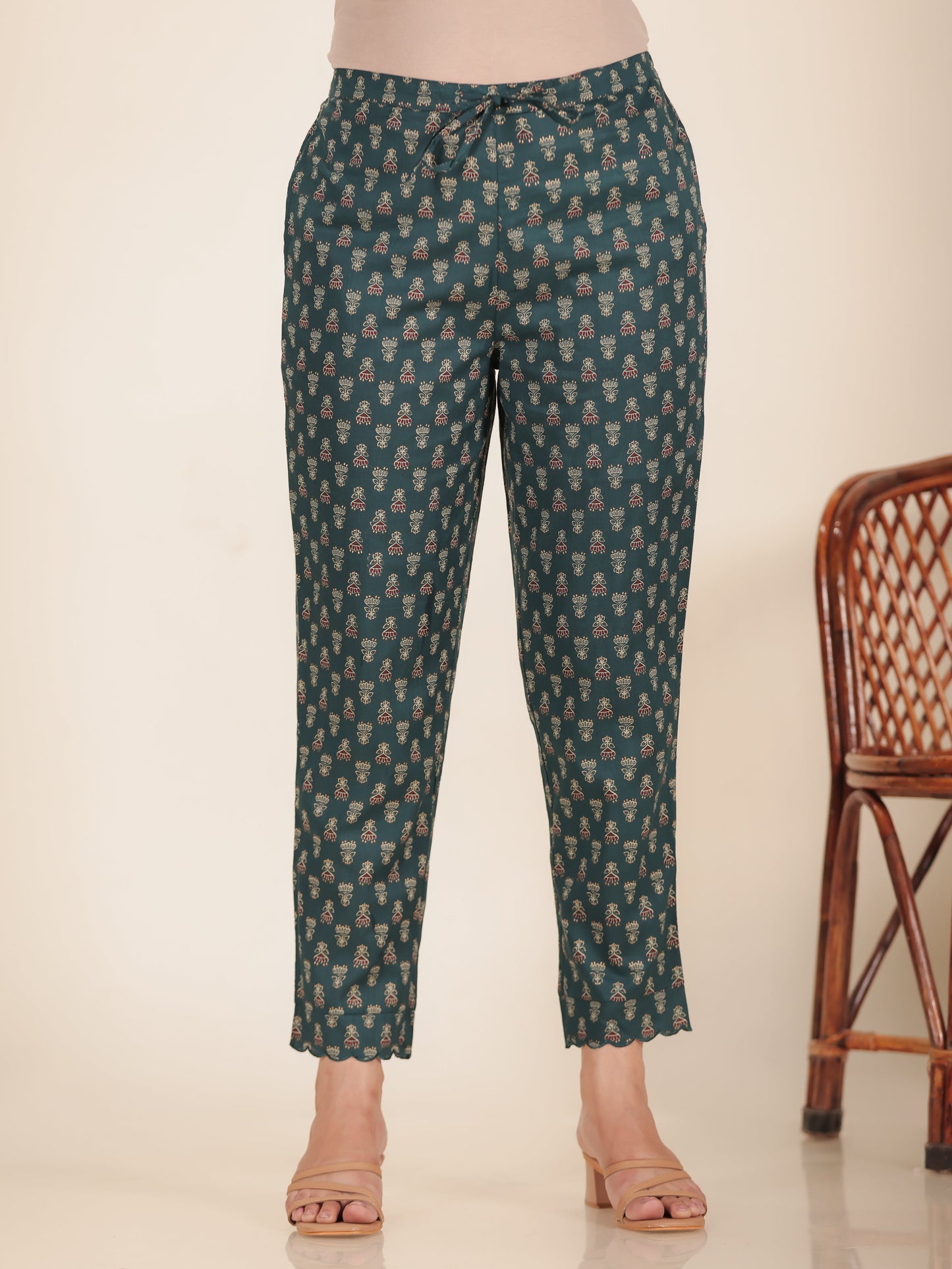 Soft Cotton Block Pant