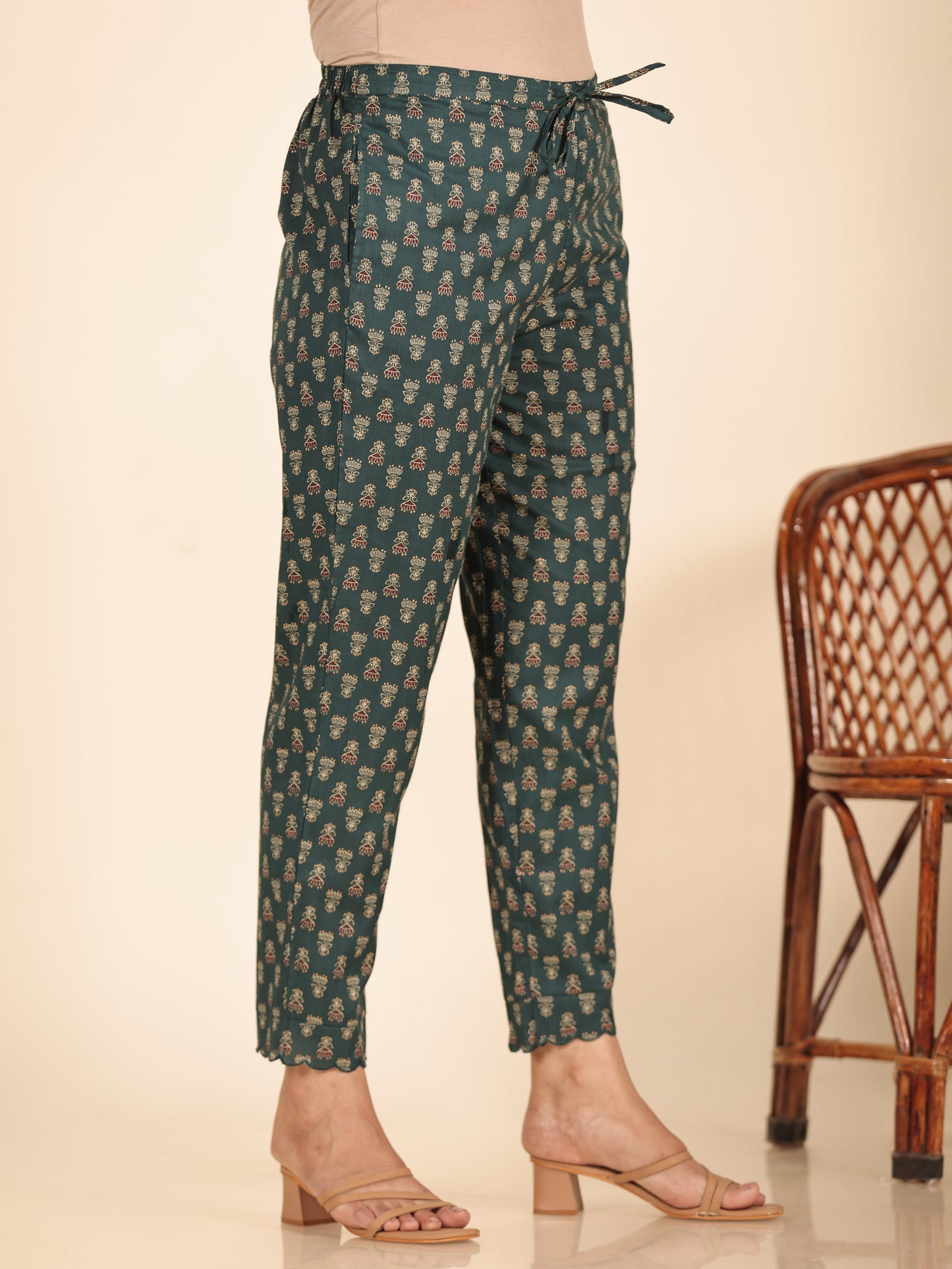 Soft Cotton Block Pant