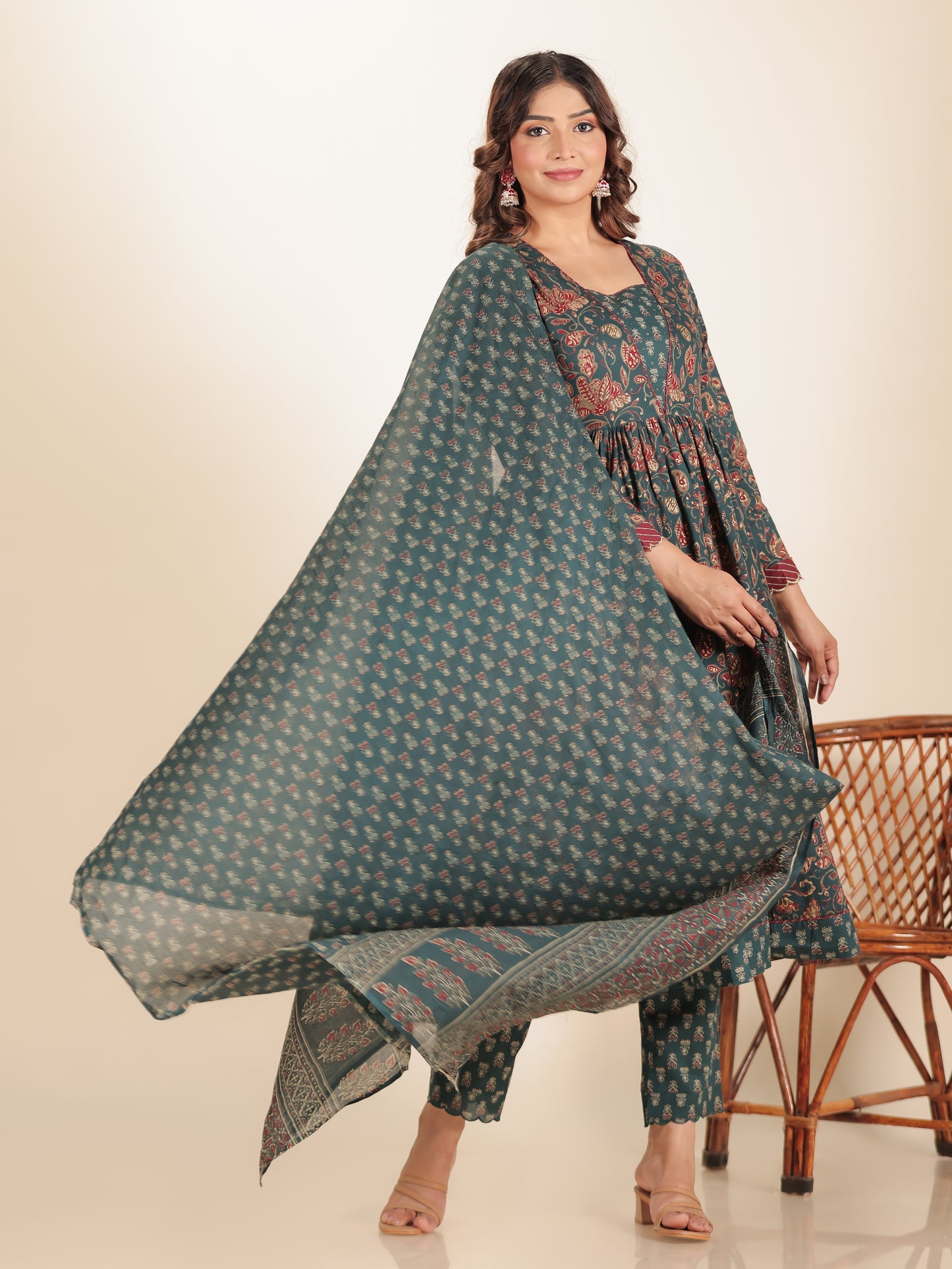 Voile Cotton Block Dupatta