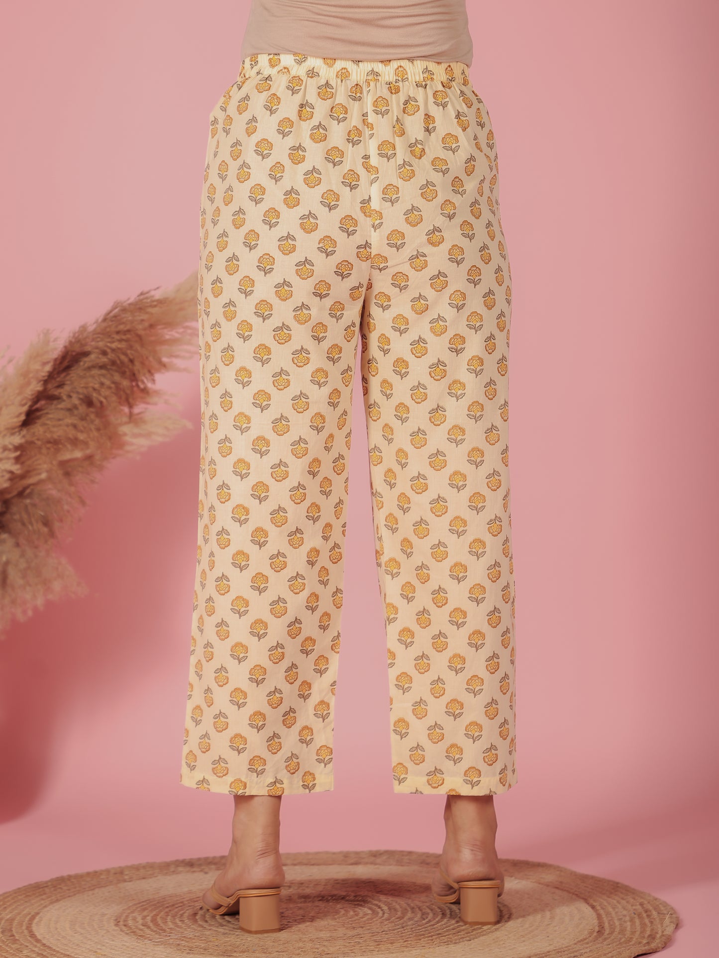 Soft Cotton Block Pant