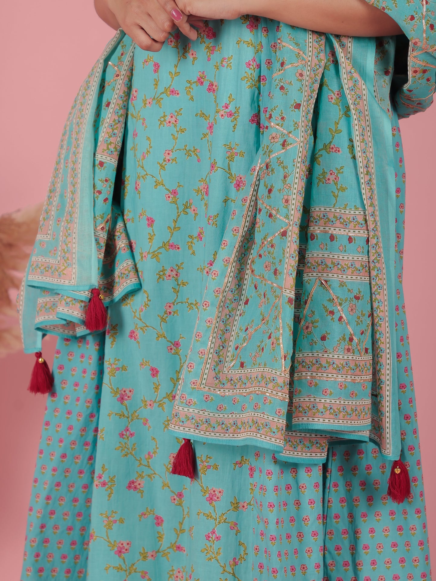 Soft Cotton Floral Kurta