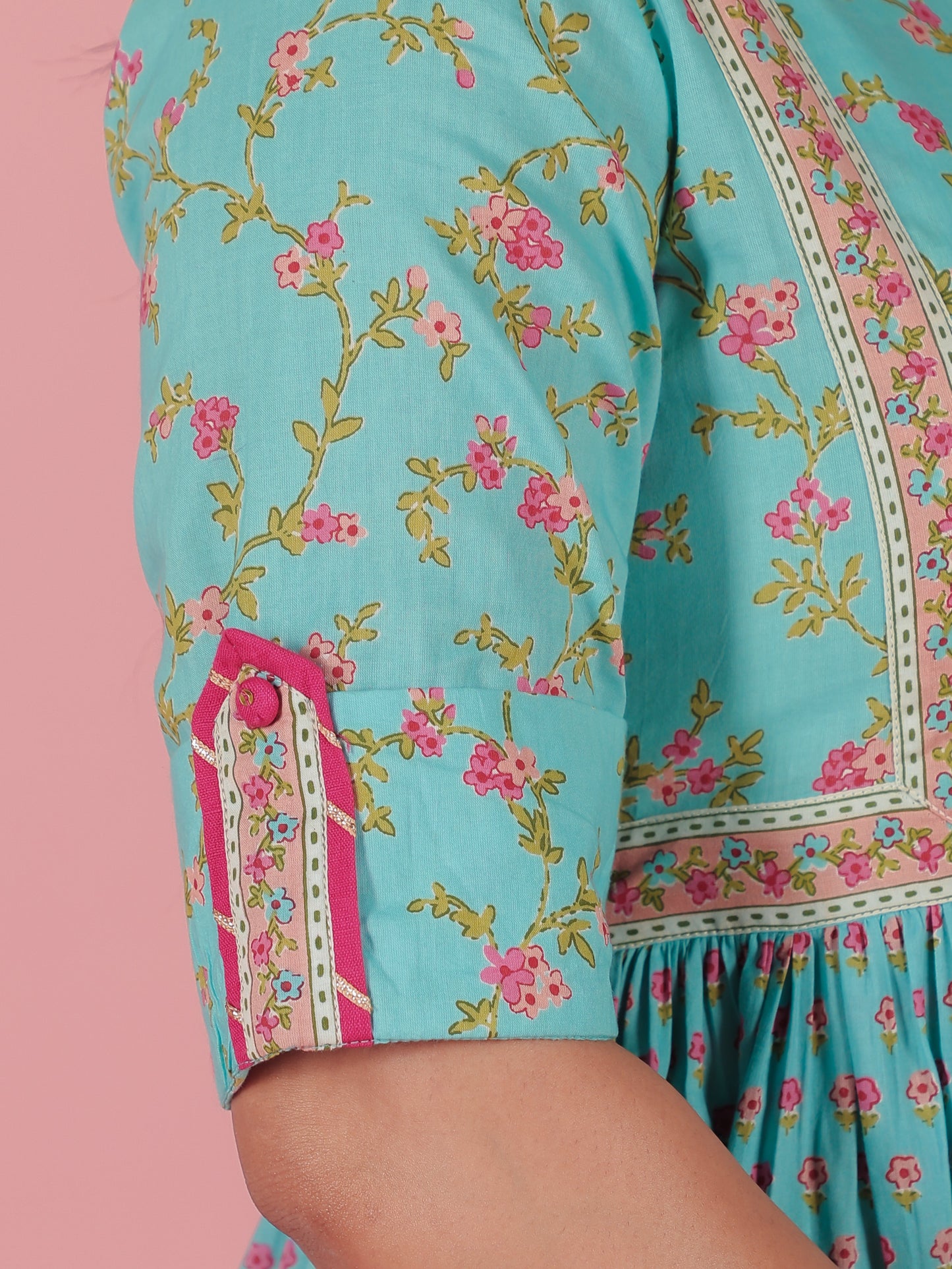 Soft Cotton Floral Kurta