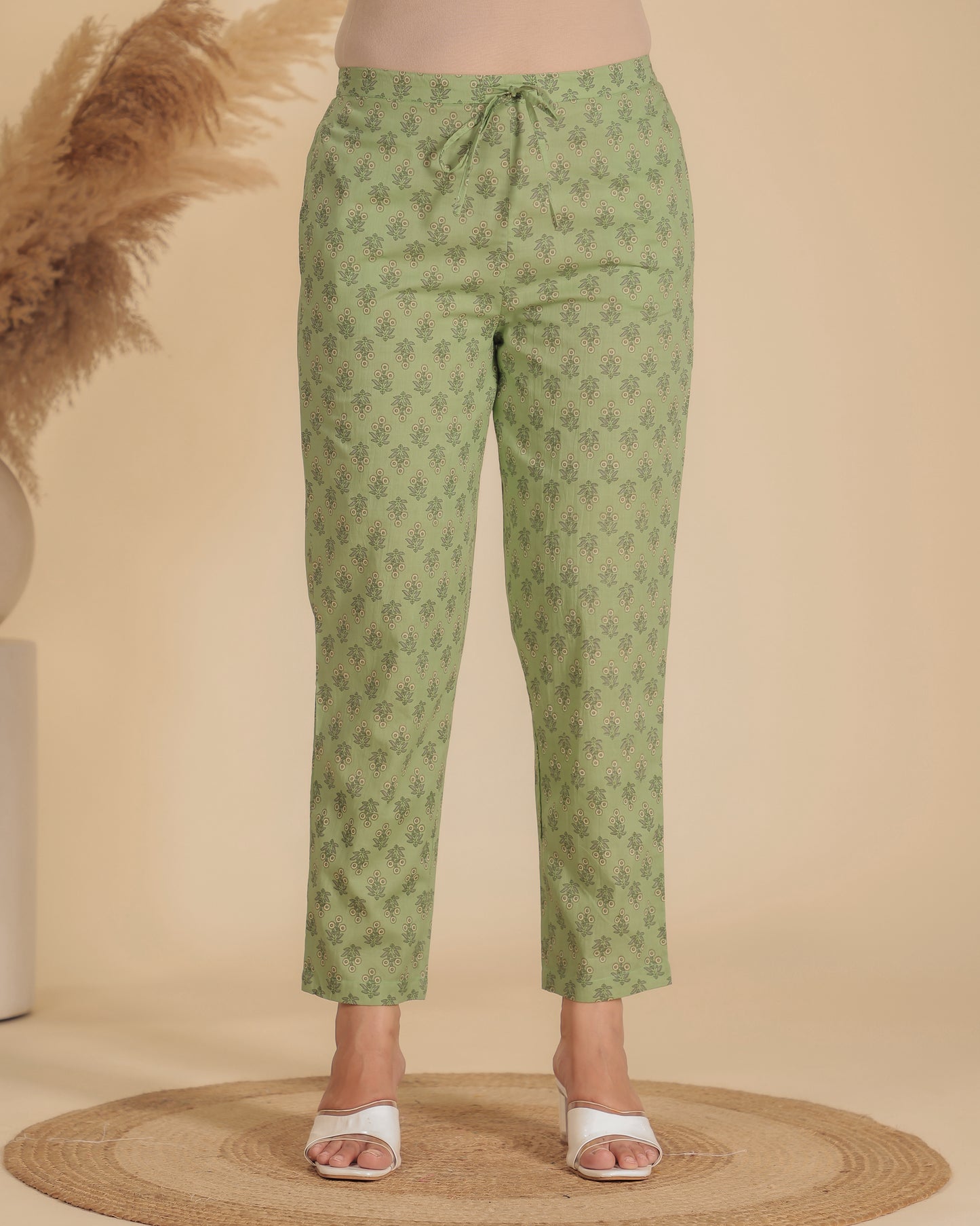 Soft Cotton Block Pant