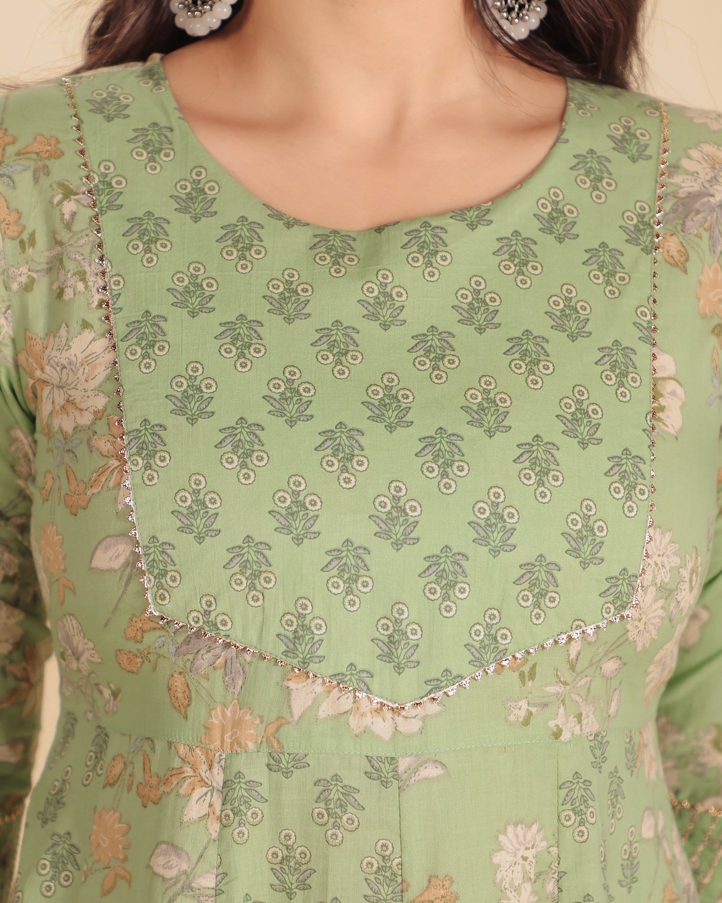 Soft Cotton Floral Kurta