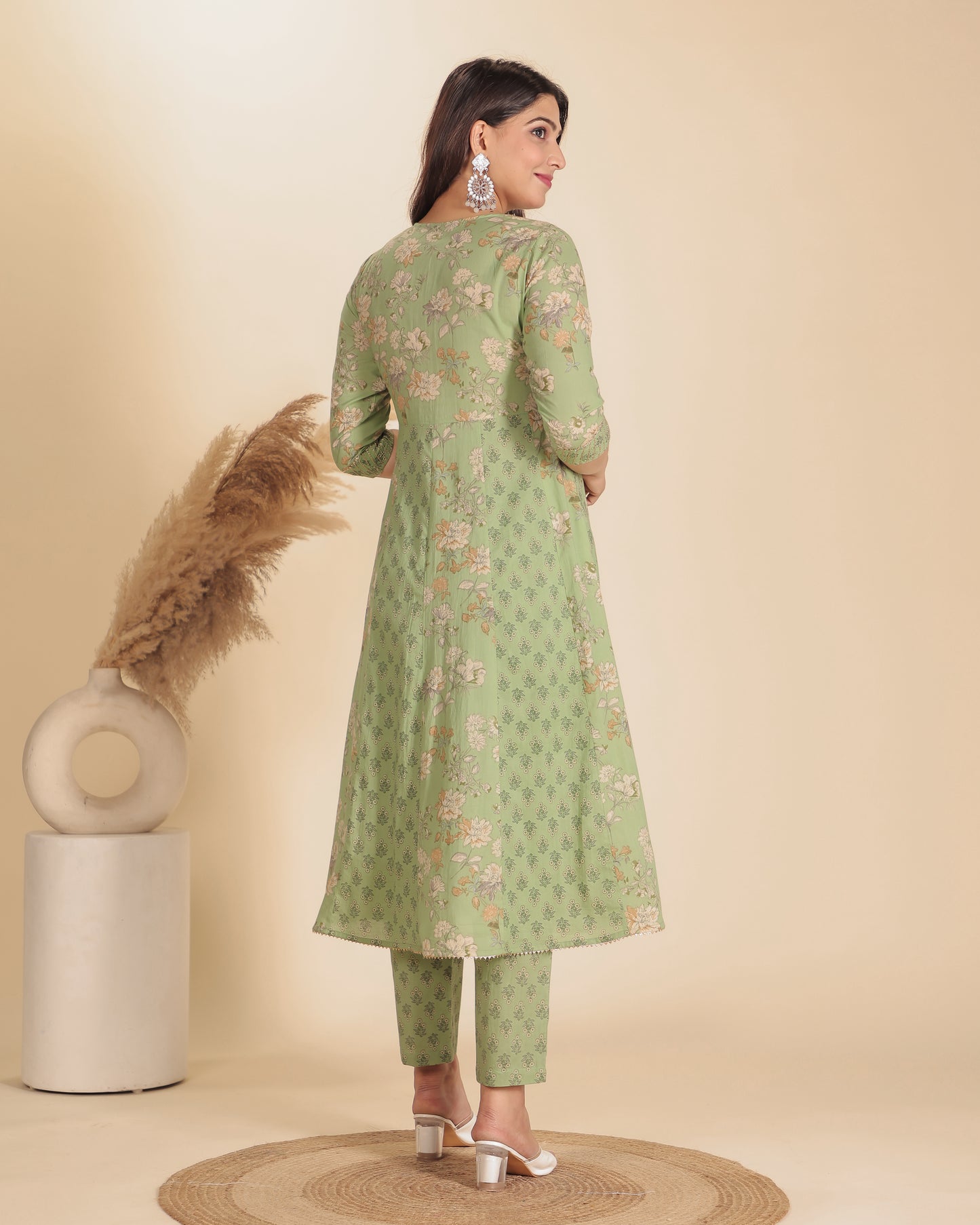 Soft Cotton Floral Kurta