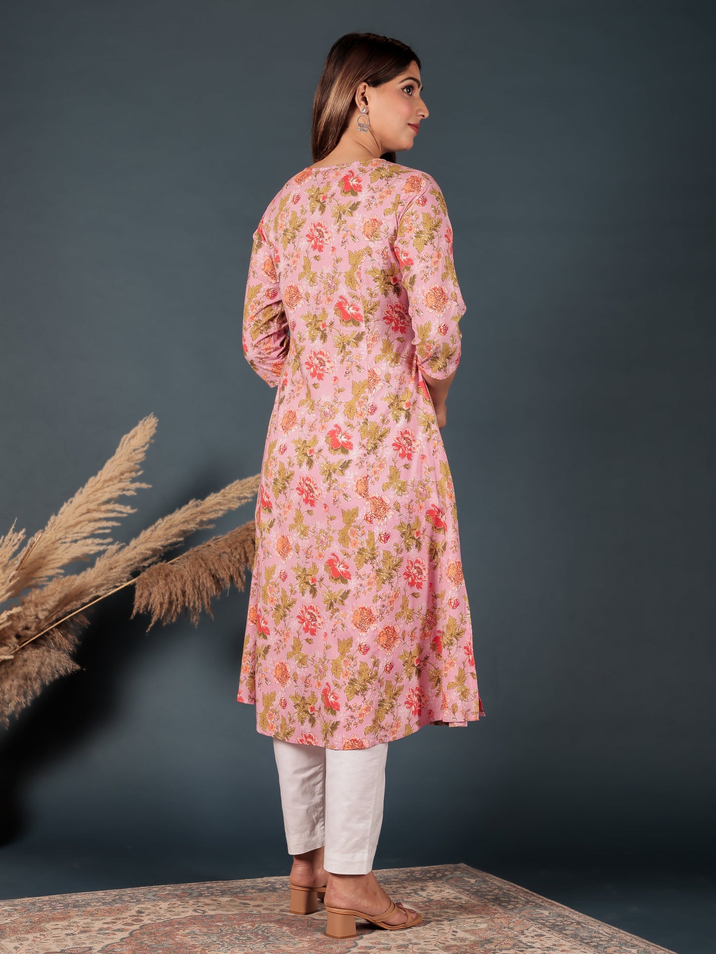 Soft Cotton Floral Kurta