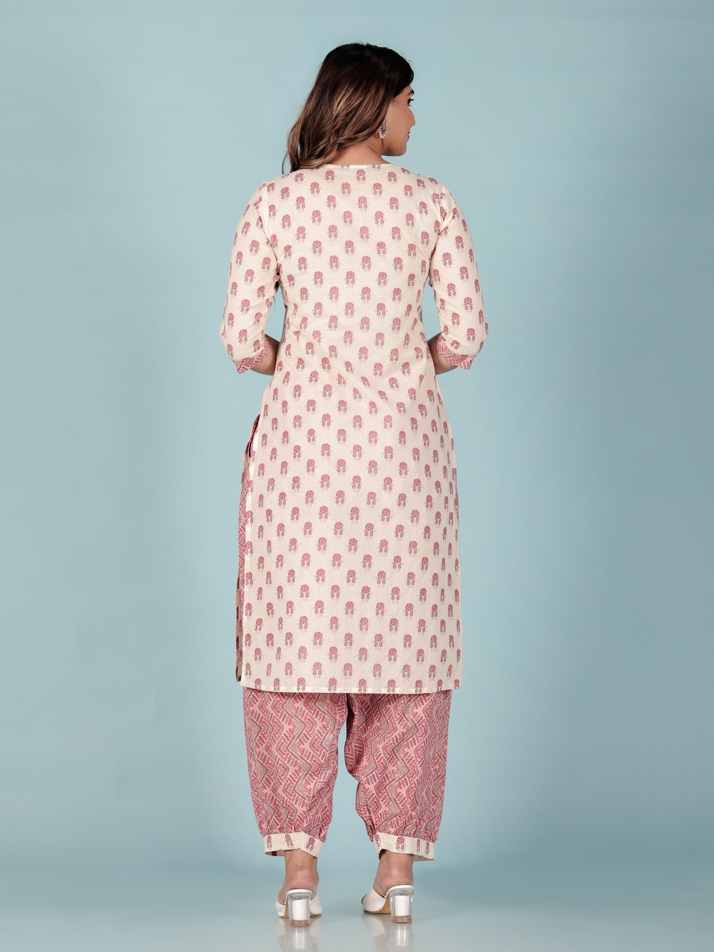 Soft Cotton Floral Kurta