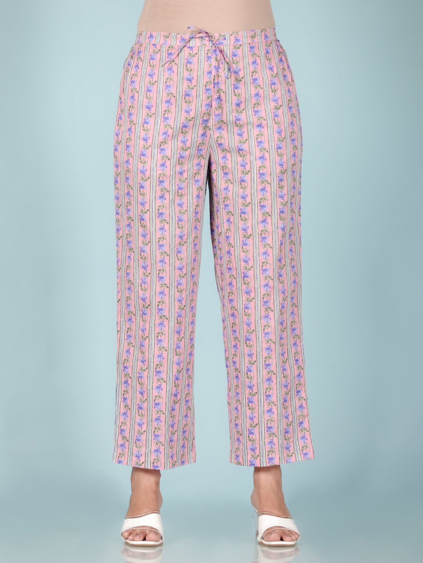 Soft Cotton Striped Pant