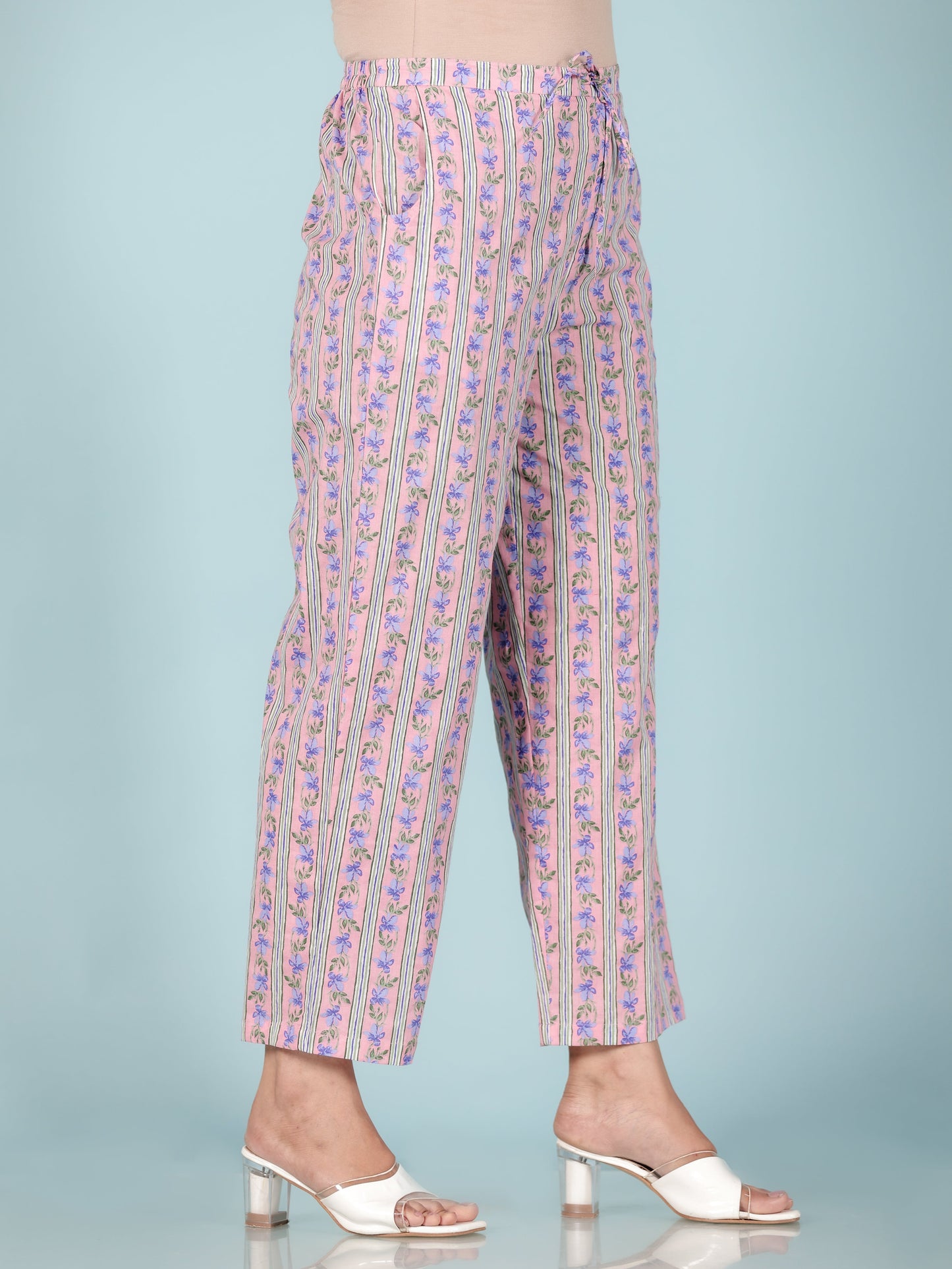 Soft Cotton Striped Pant