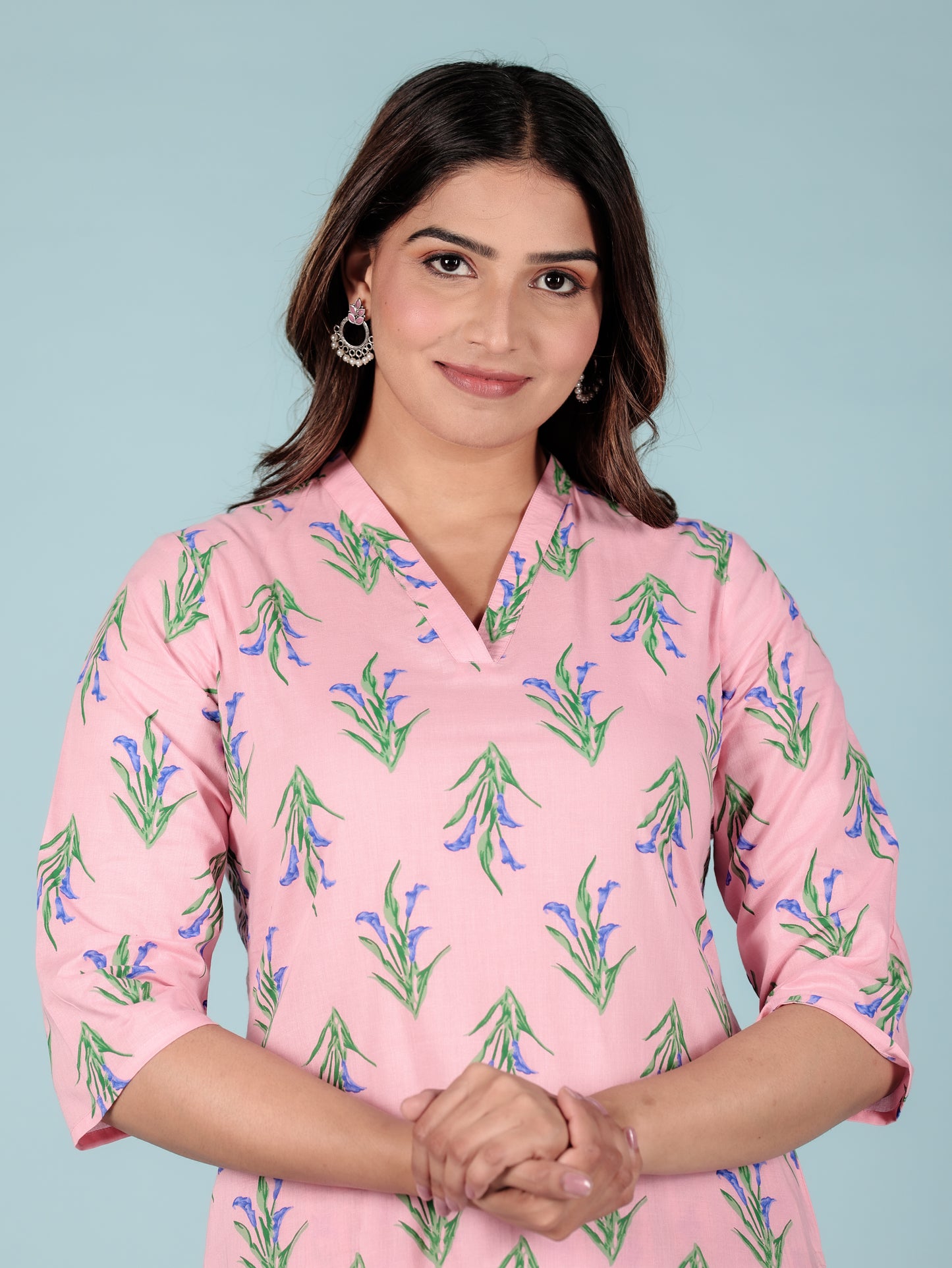 Soft Cotton Foliage Kurta