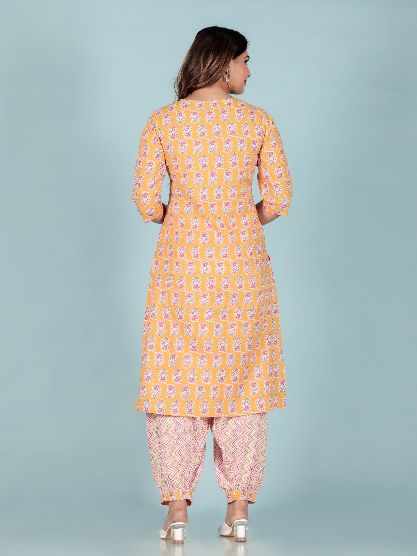 Soft Cotton Floral Kurta