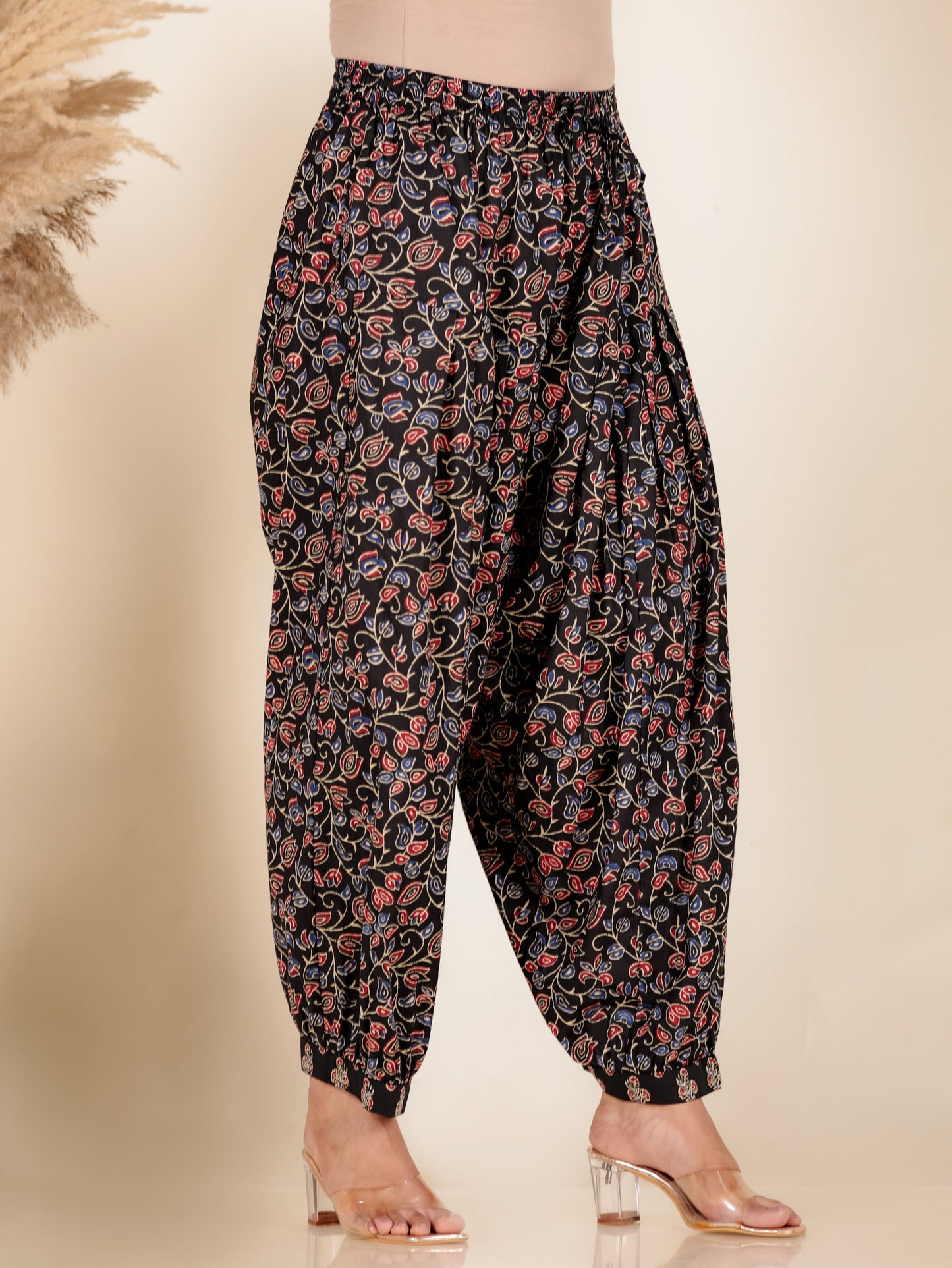 Soft Cotton Floral Black Salwar