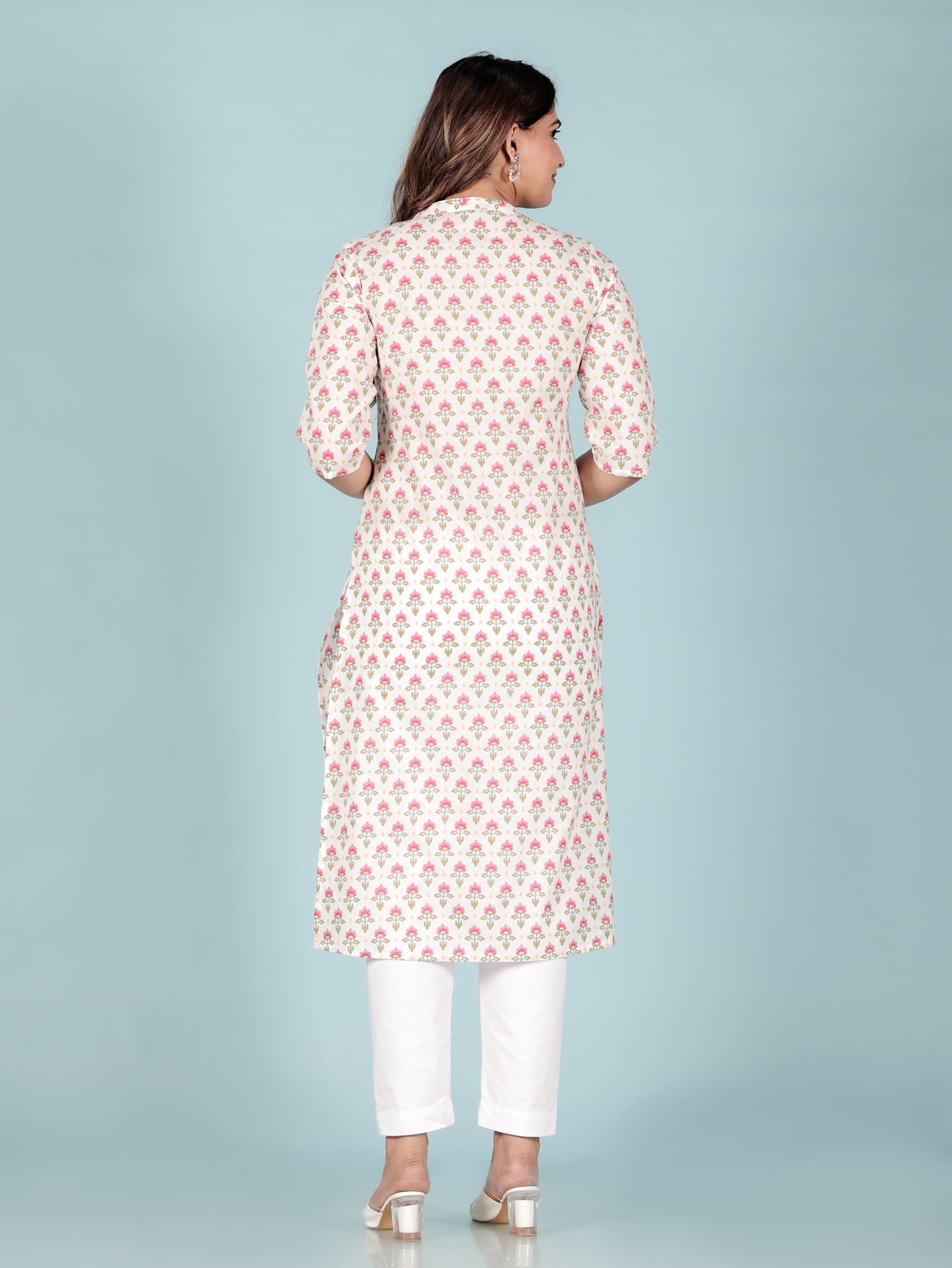 Soft Cotton Floral Kurta