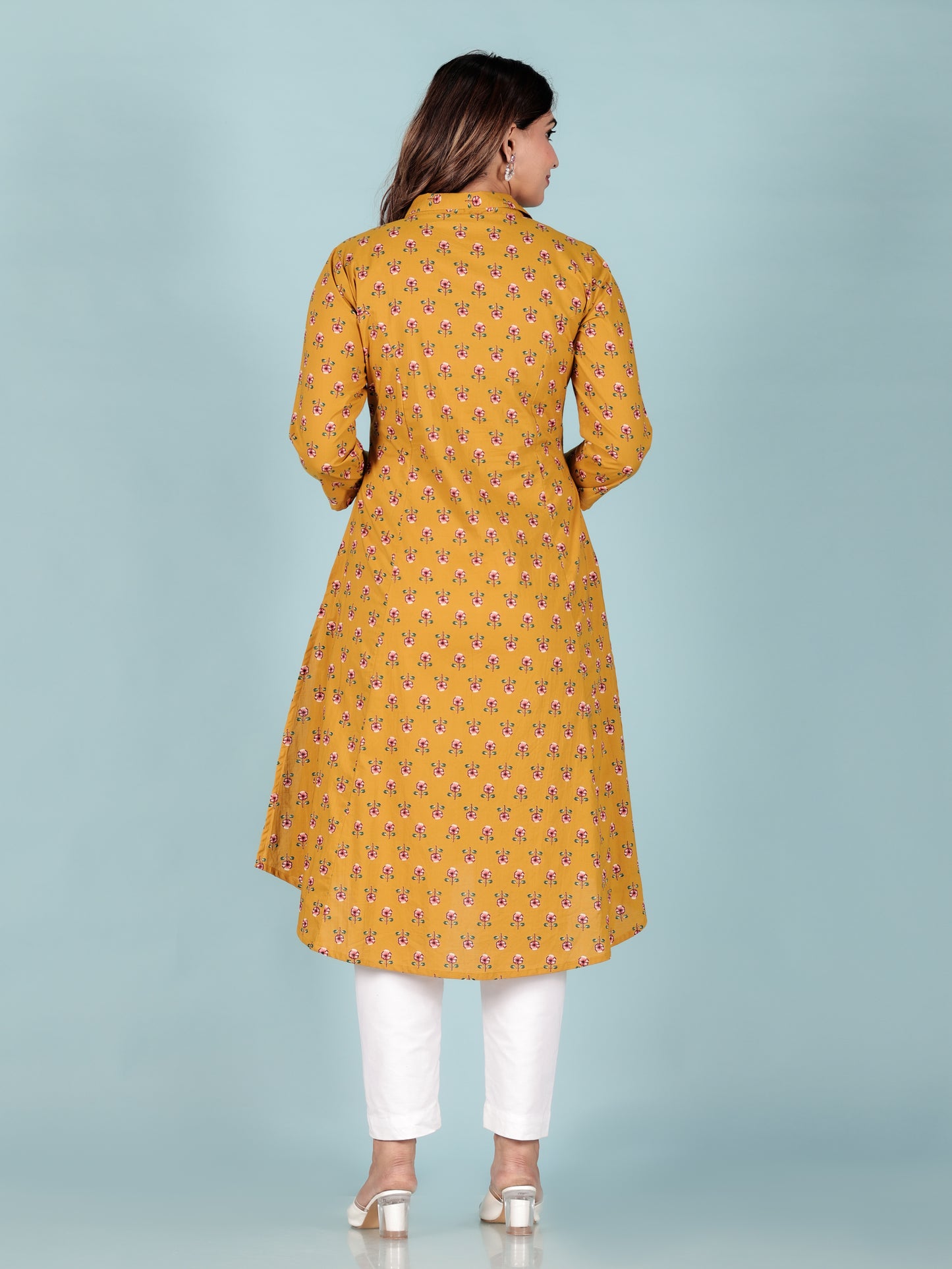 Soft Cotton Floral Kurta