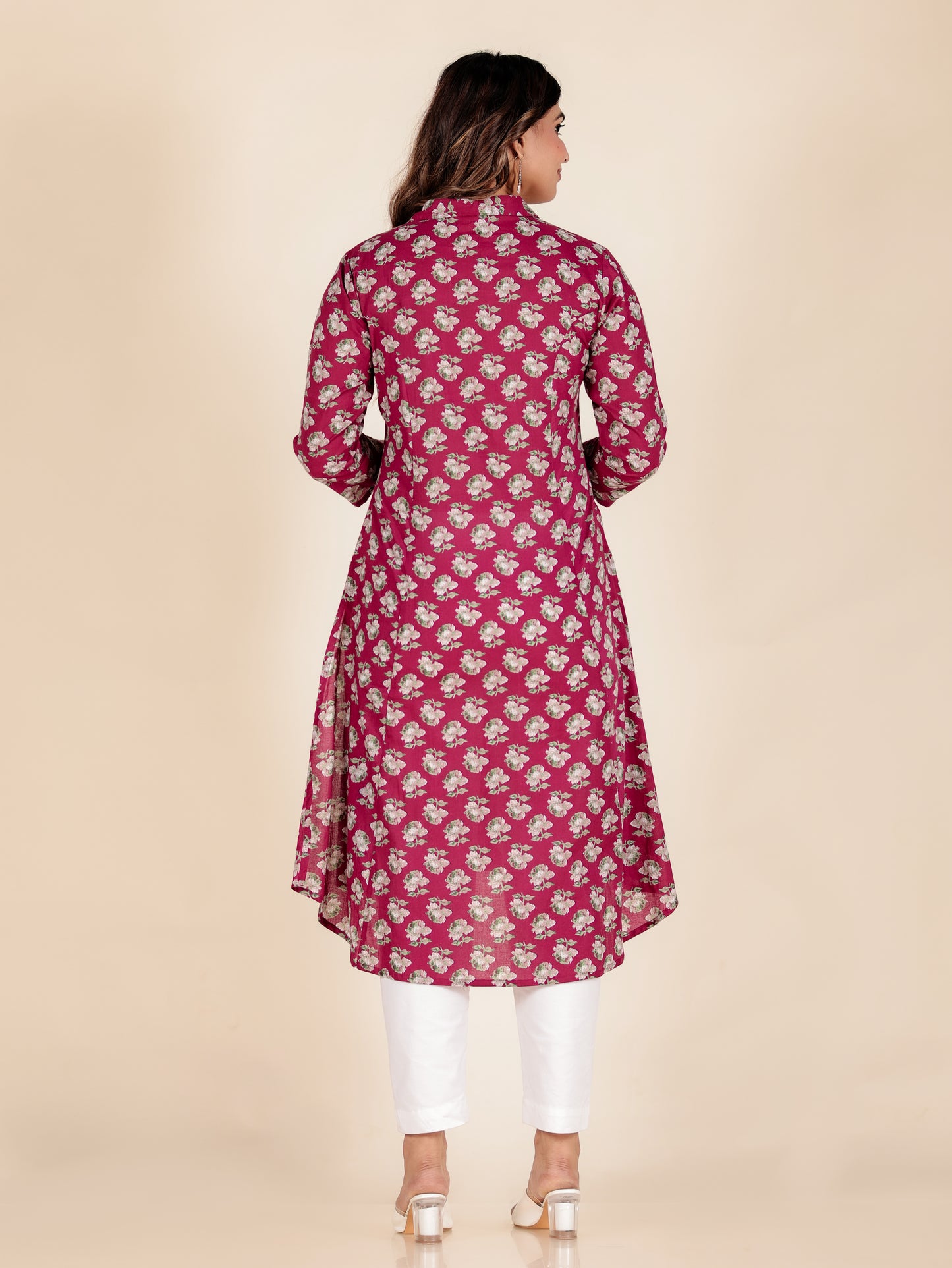 Soft Cotton Floral Kurta