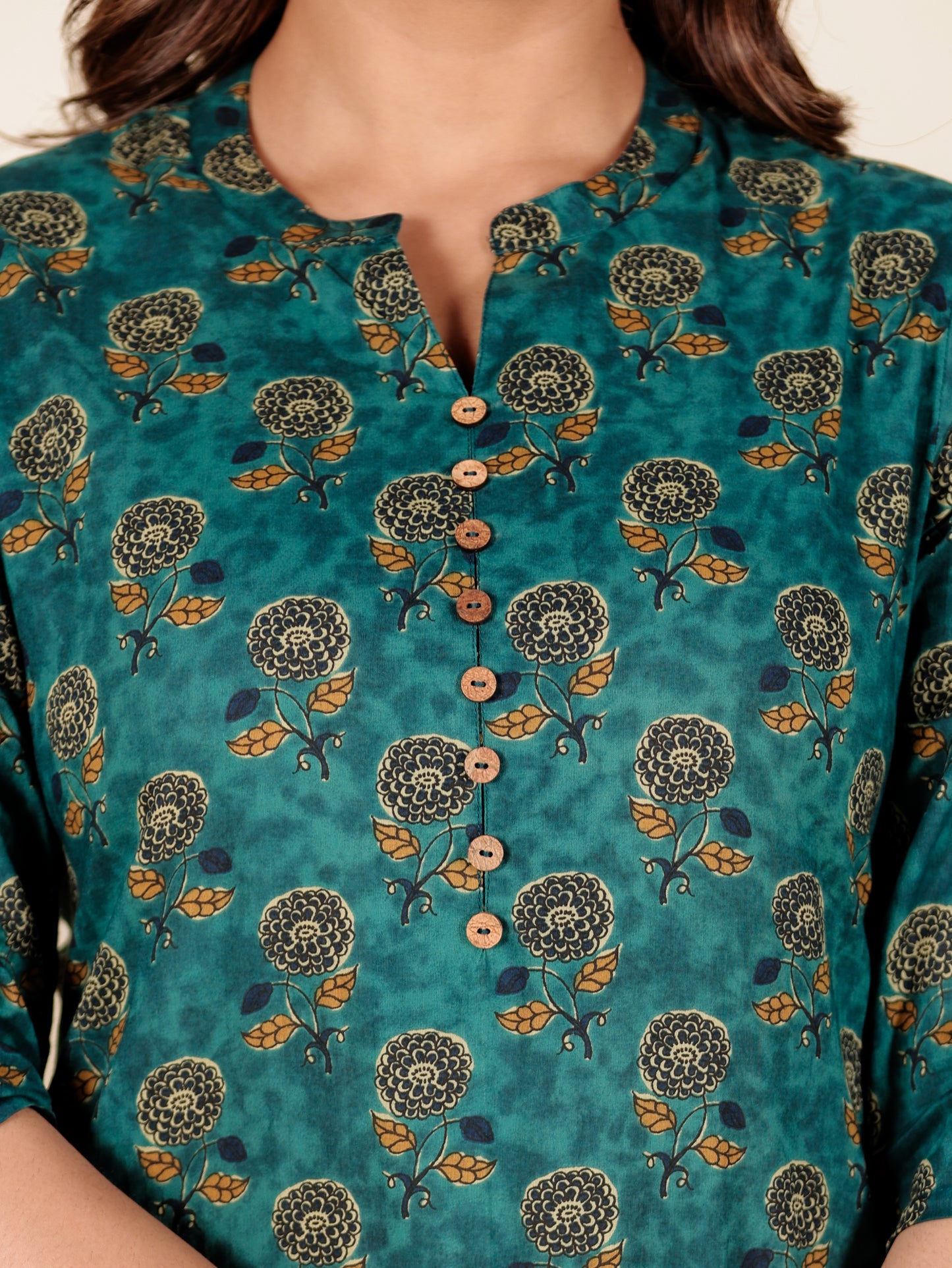 Soft Cotton Floral Kurta