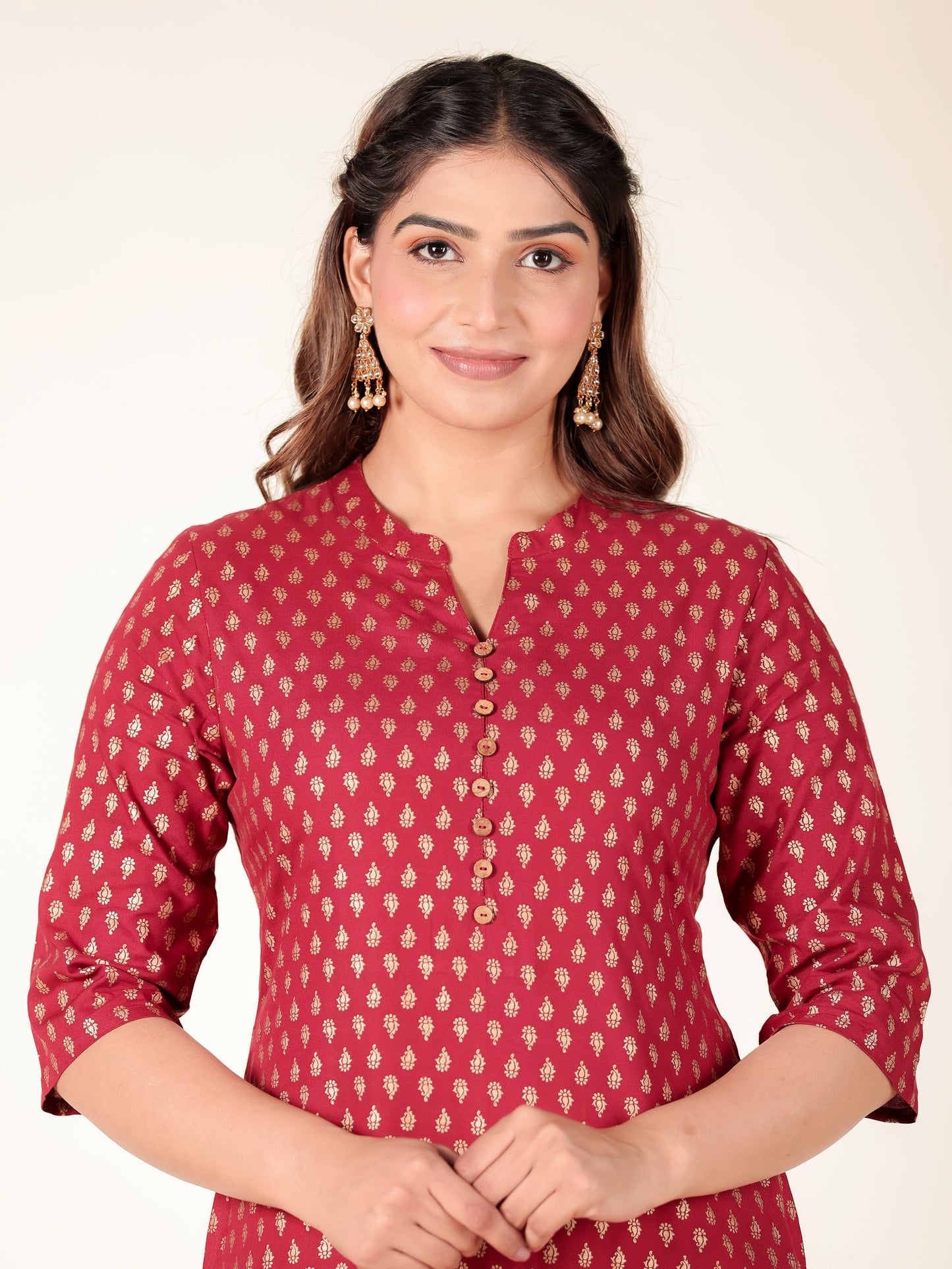 Rayon Floral Kurta