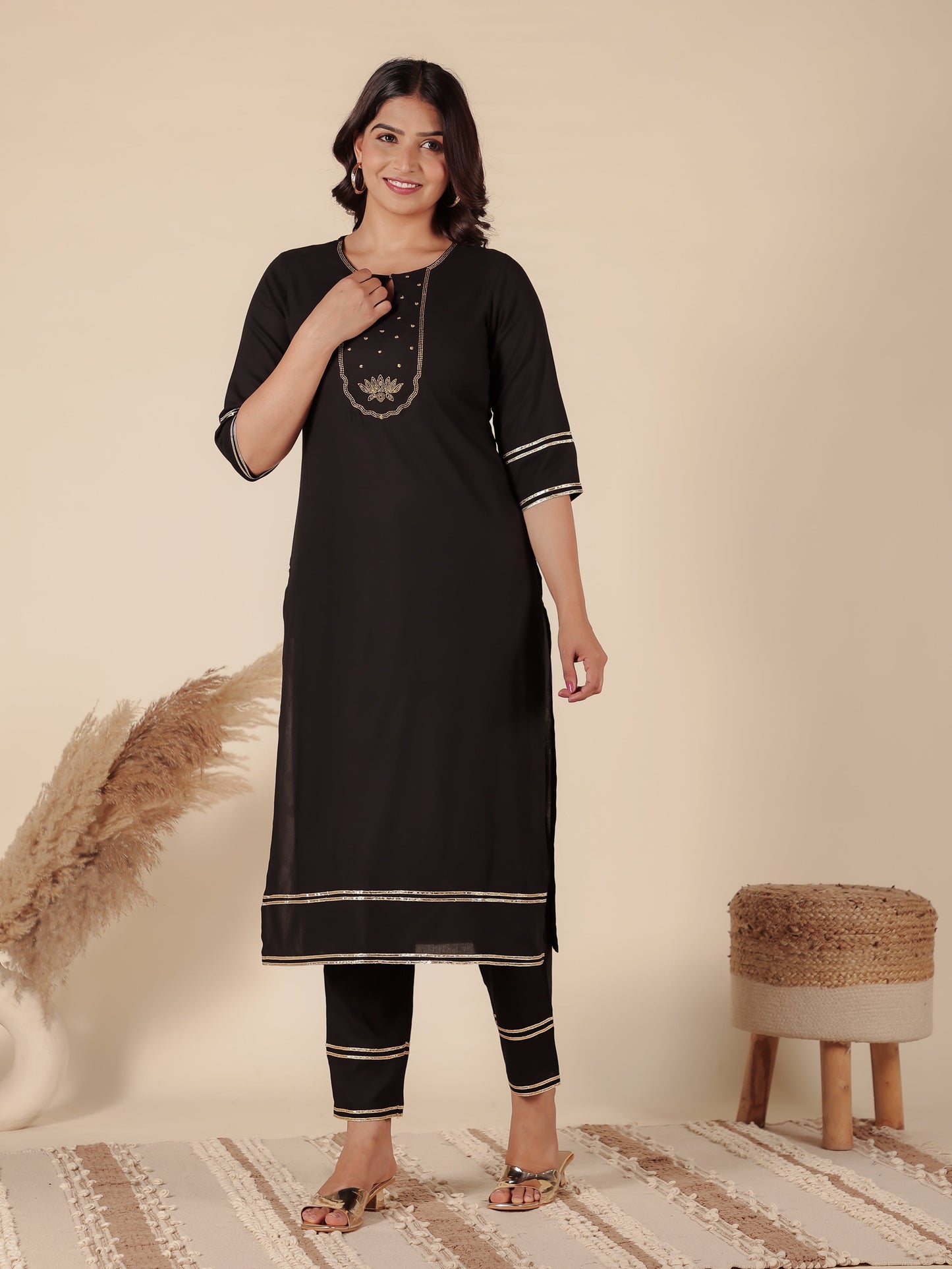 Rayon Solid Kurta