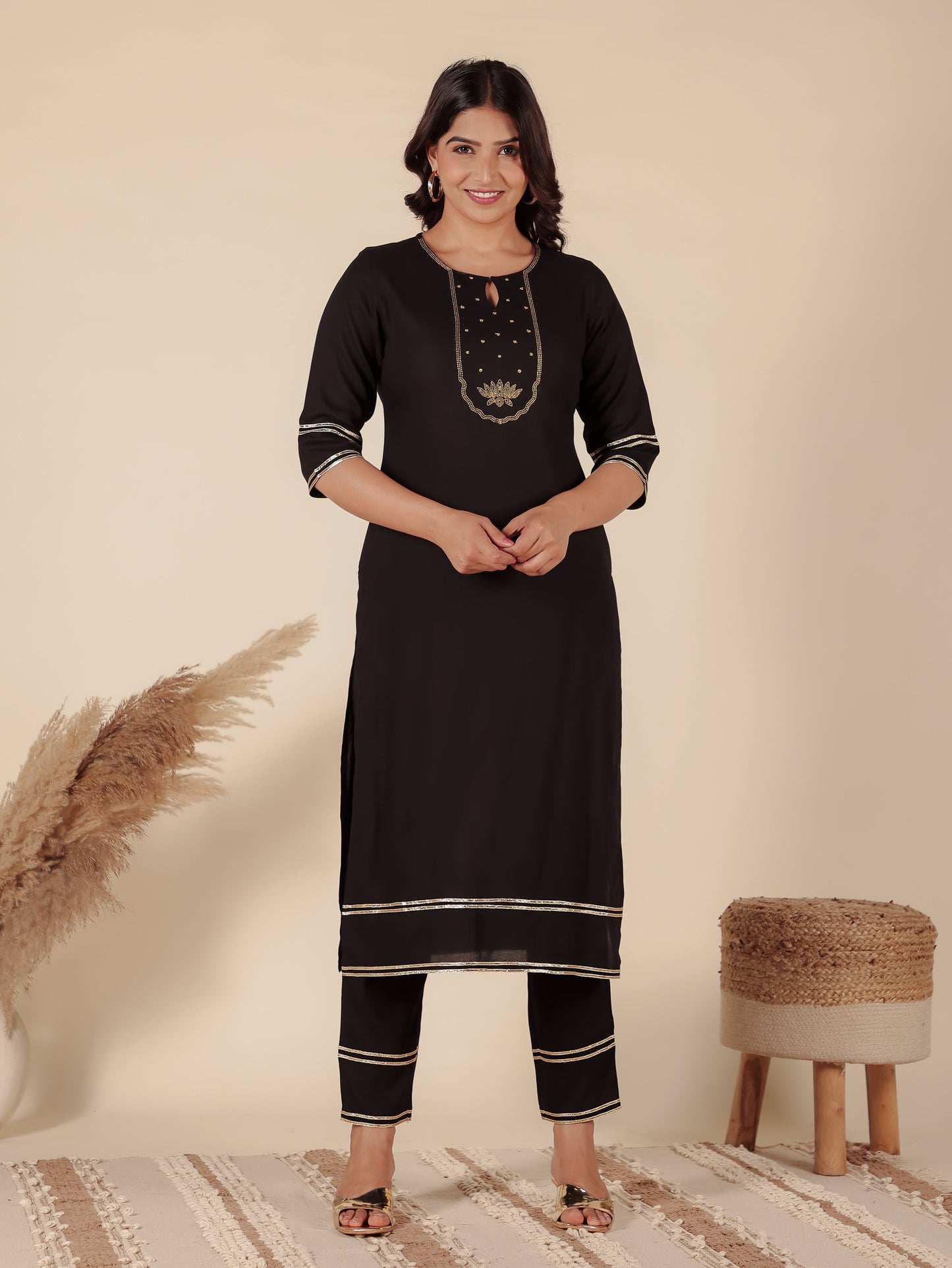 Rayon Solid Kurta