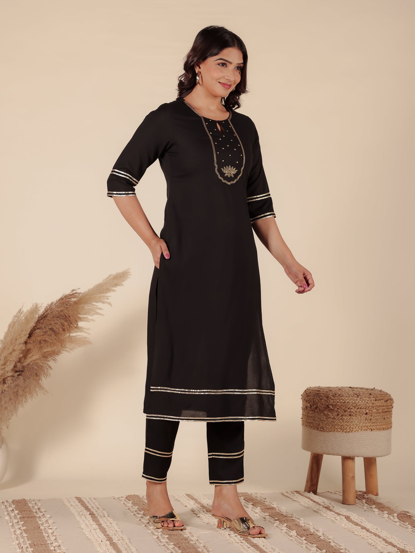 Rayon Solid Kurta