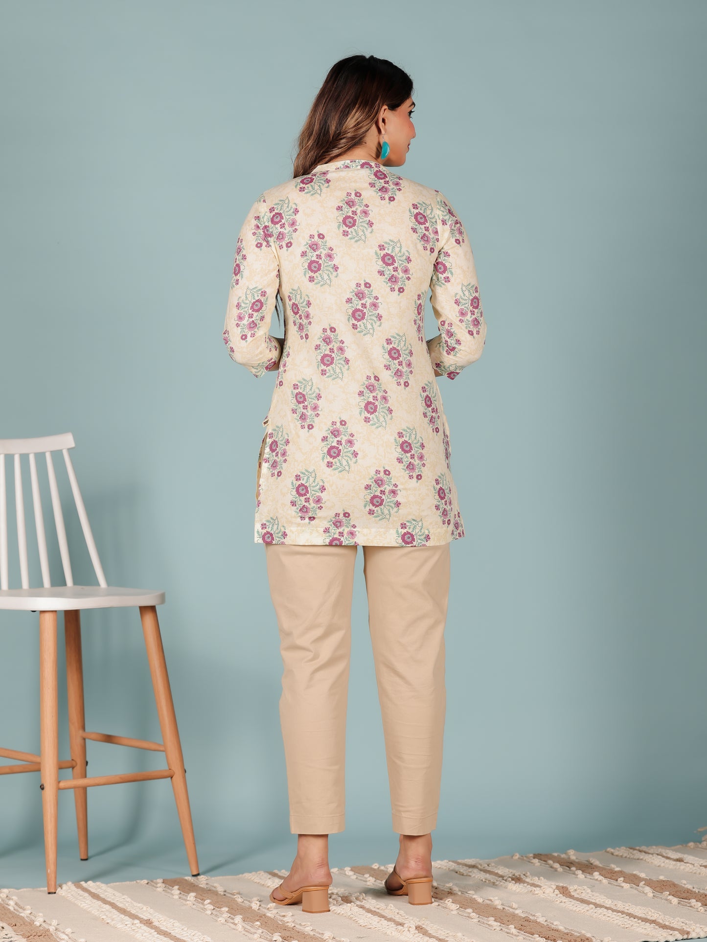 Soft Cotton Floral Kurta