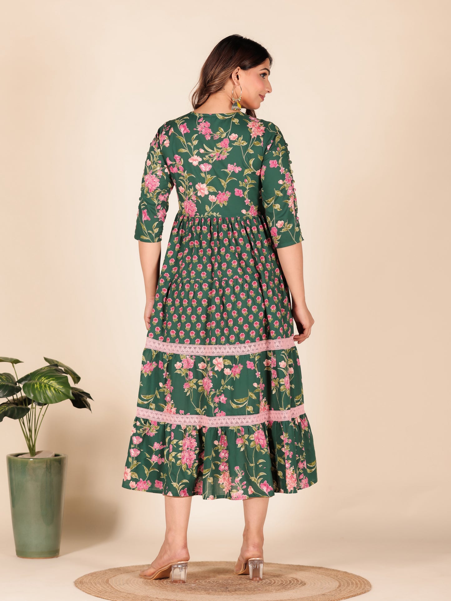 Soft Cotton Floral Dress