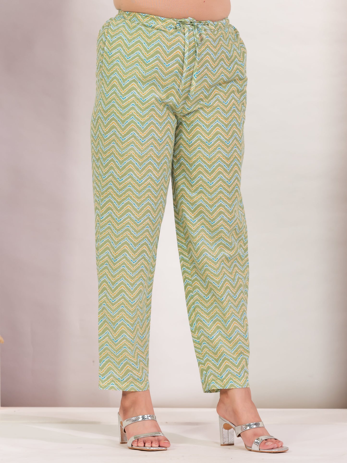 Embroidered Soft Cotton Floral Straight Green Kurta