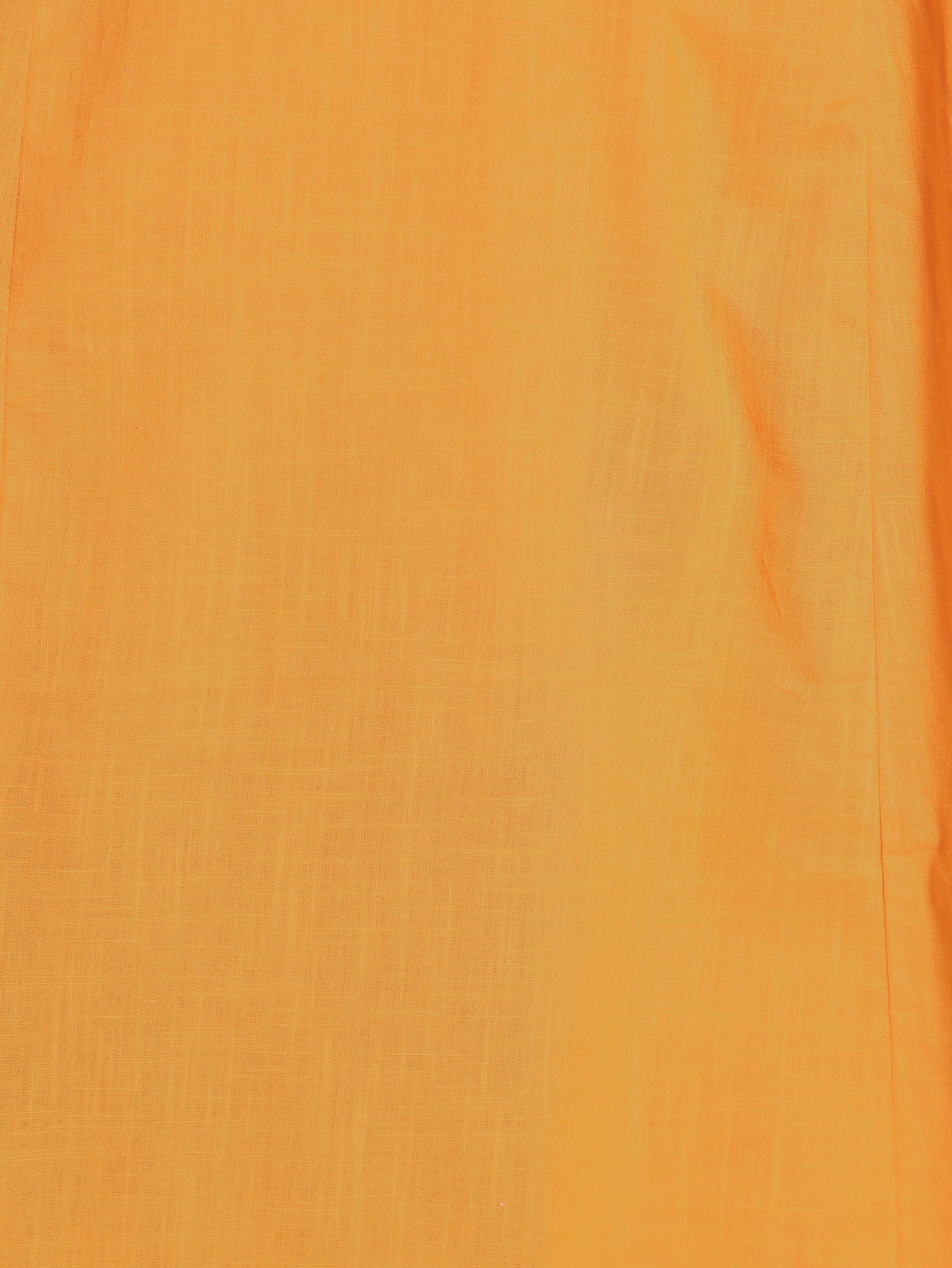 Natural Cotton Solid Panelled Yellow Kurta