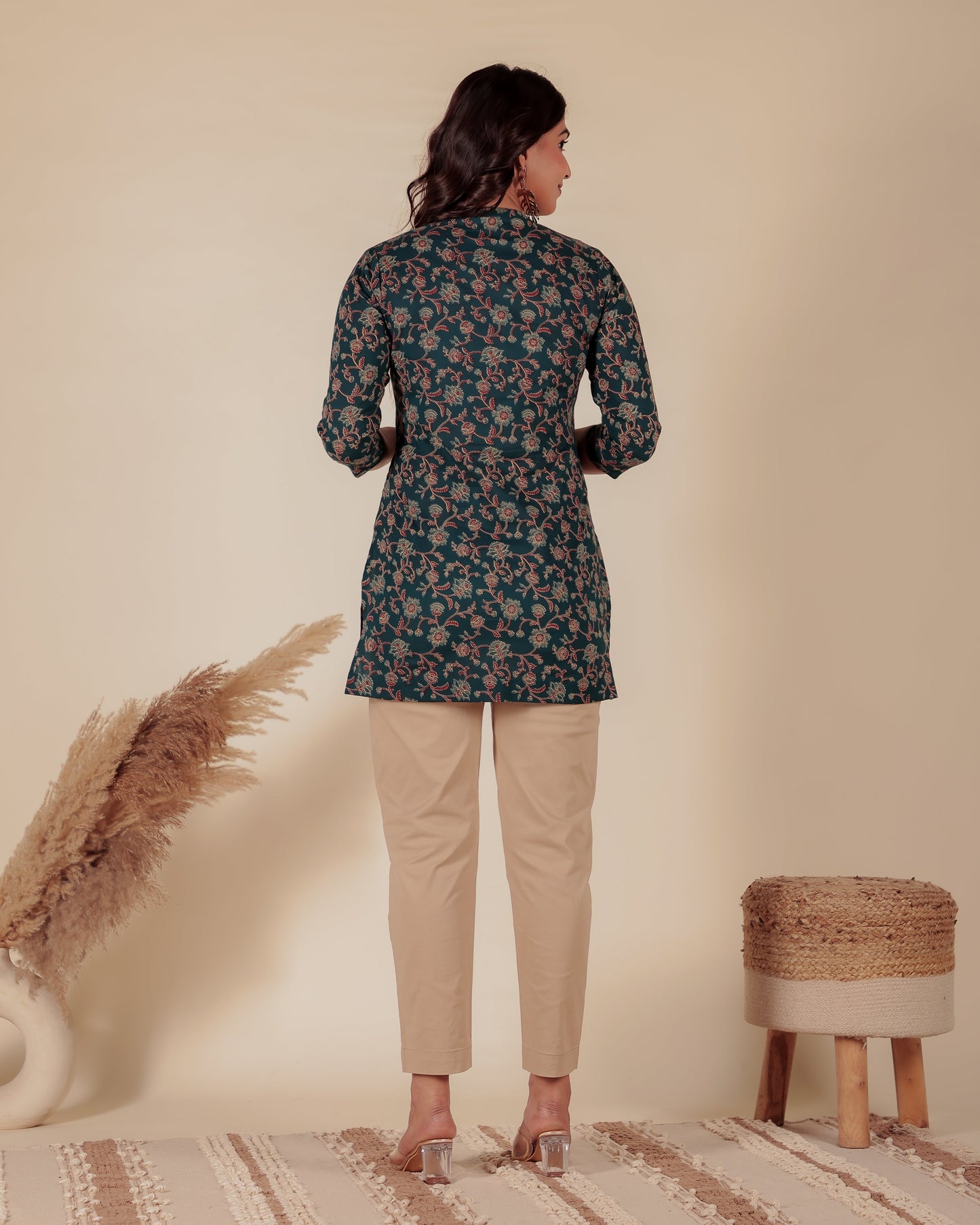 Soft Cotton Floral Kurta