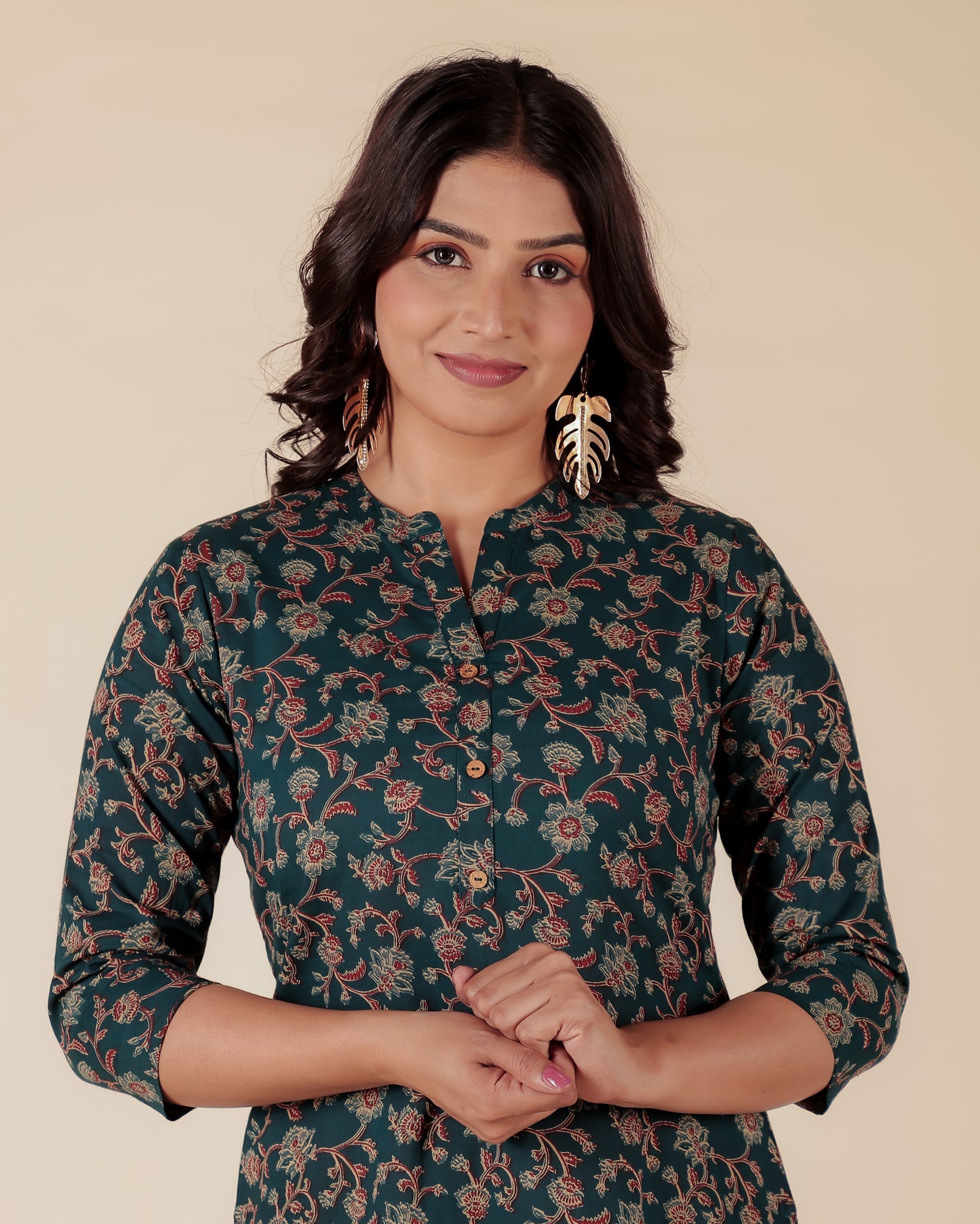 Soft Cotton Floral Kurta