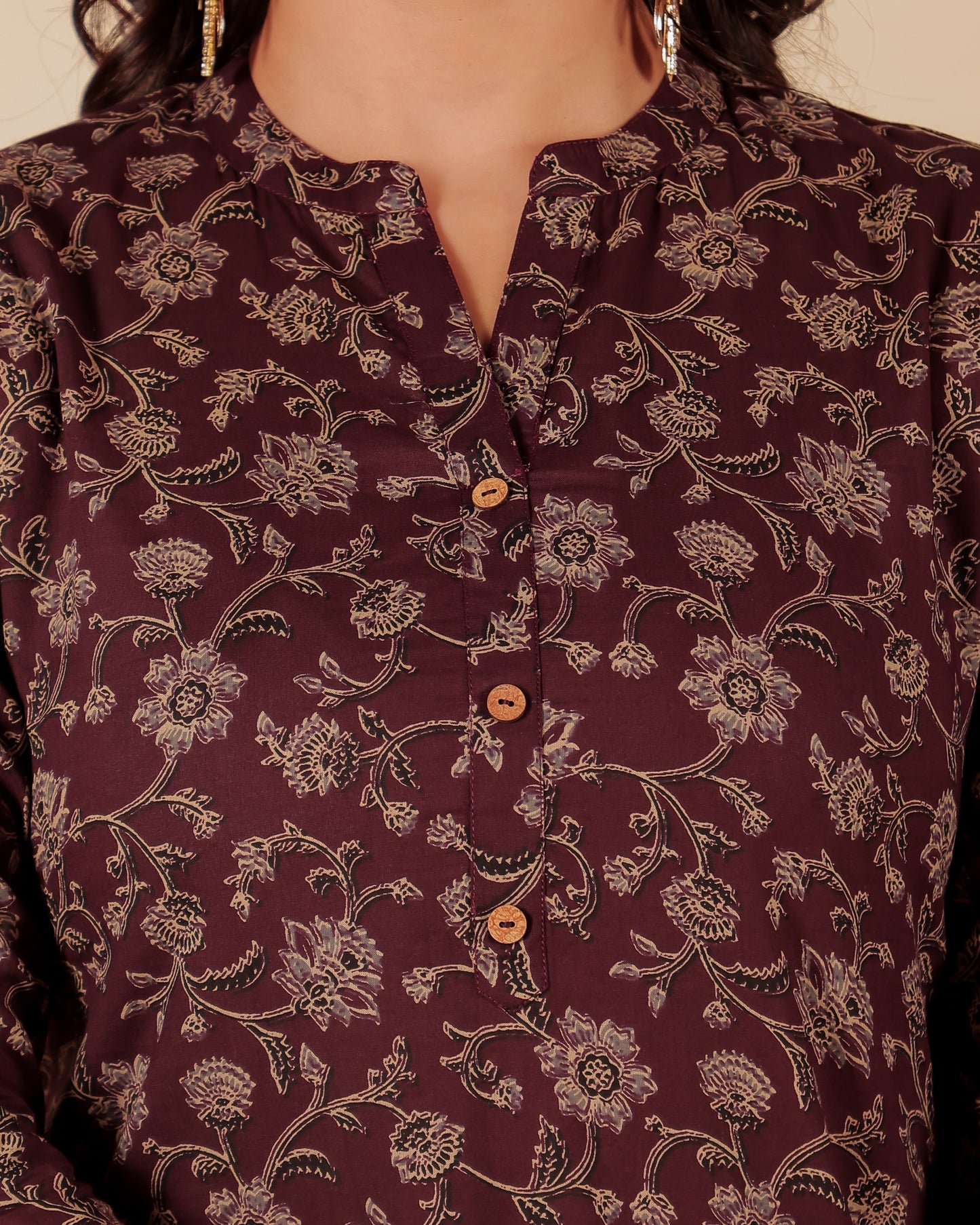 Soft Cotton Floral Kurta