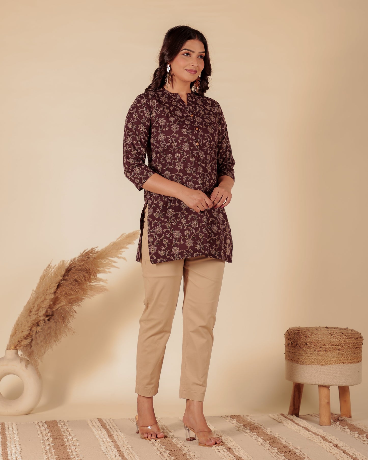 Soft Cotton Floral Kurta