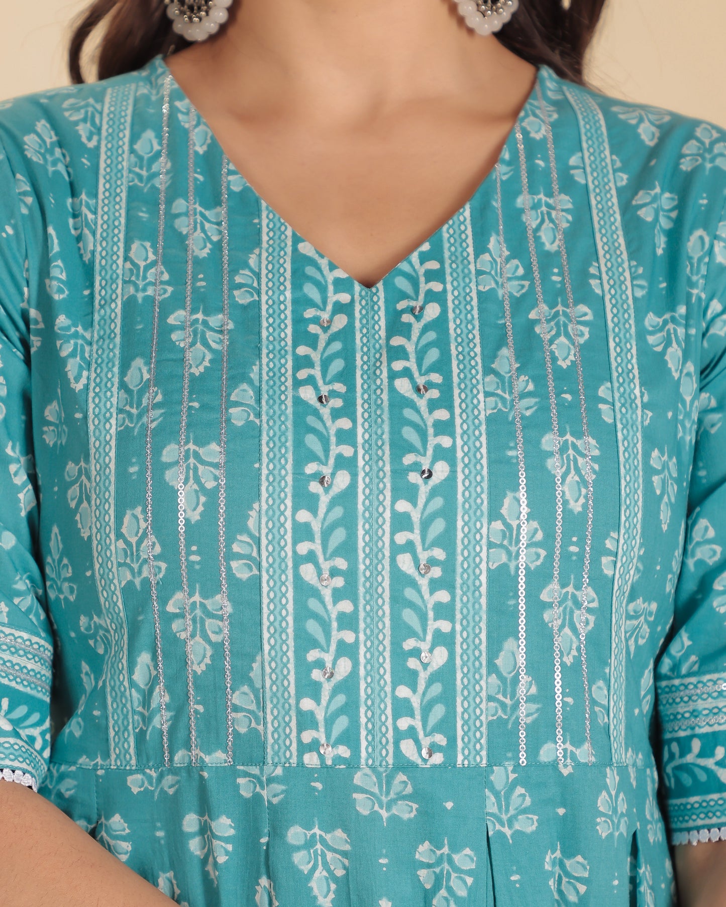 Soft Cotton Block Kurta