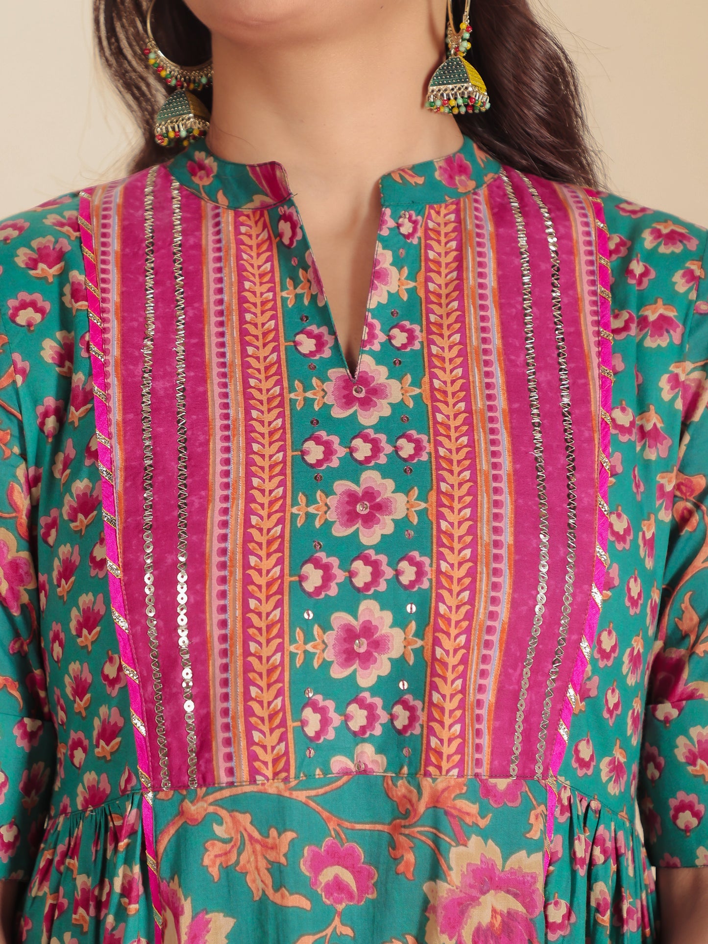 Soft Cotton Floral Kurta