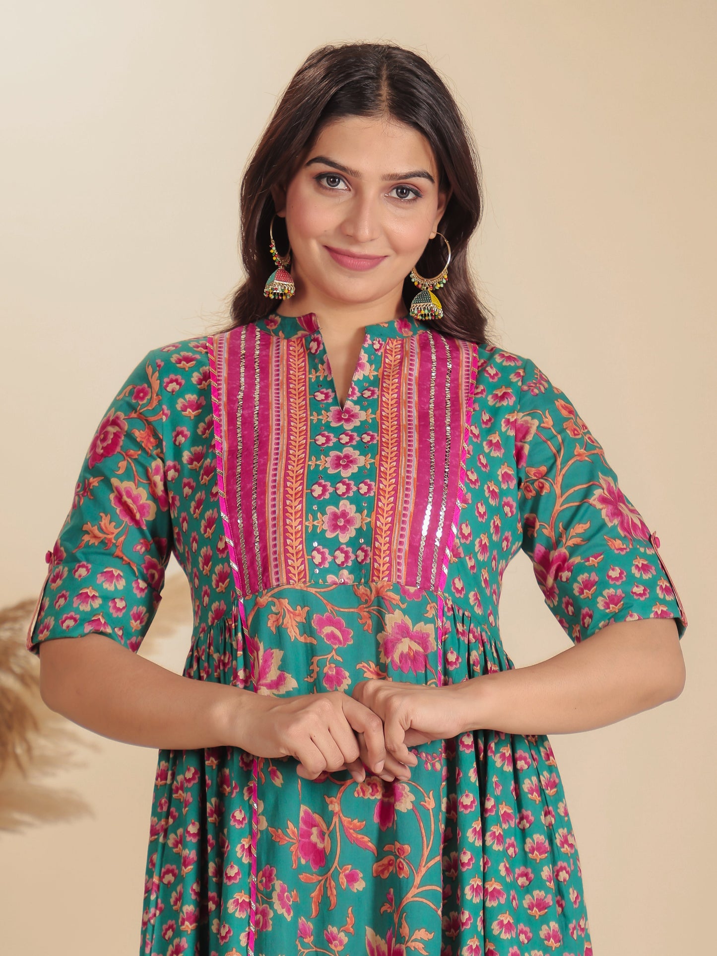 Soft Cotton Floral Kurta