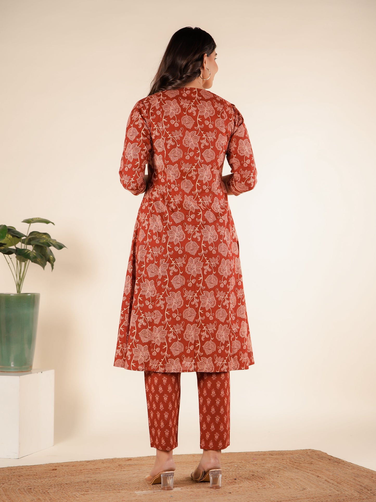 Soft Cotton Floral Kurta