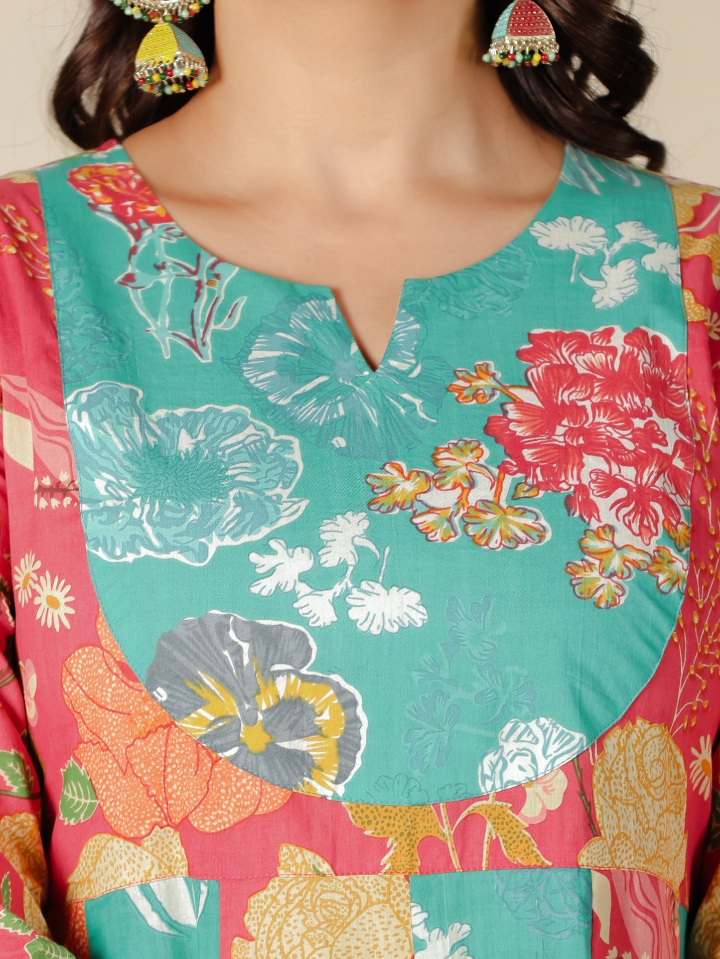 Soft Cotton Floral Kurta