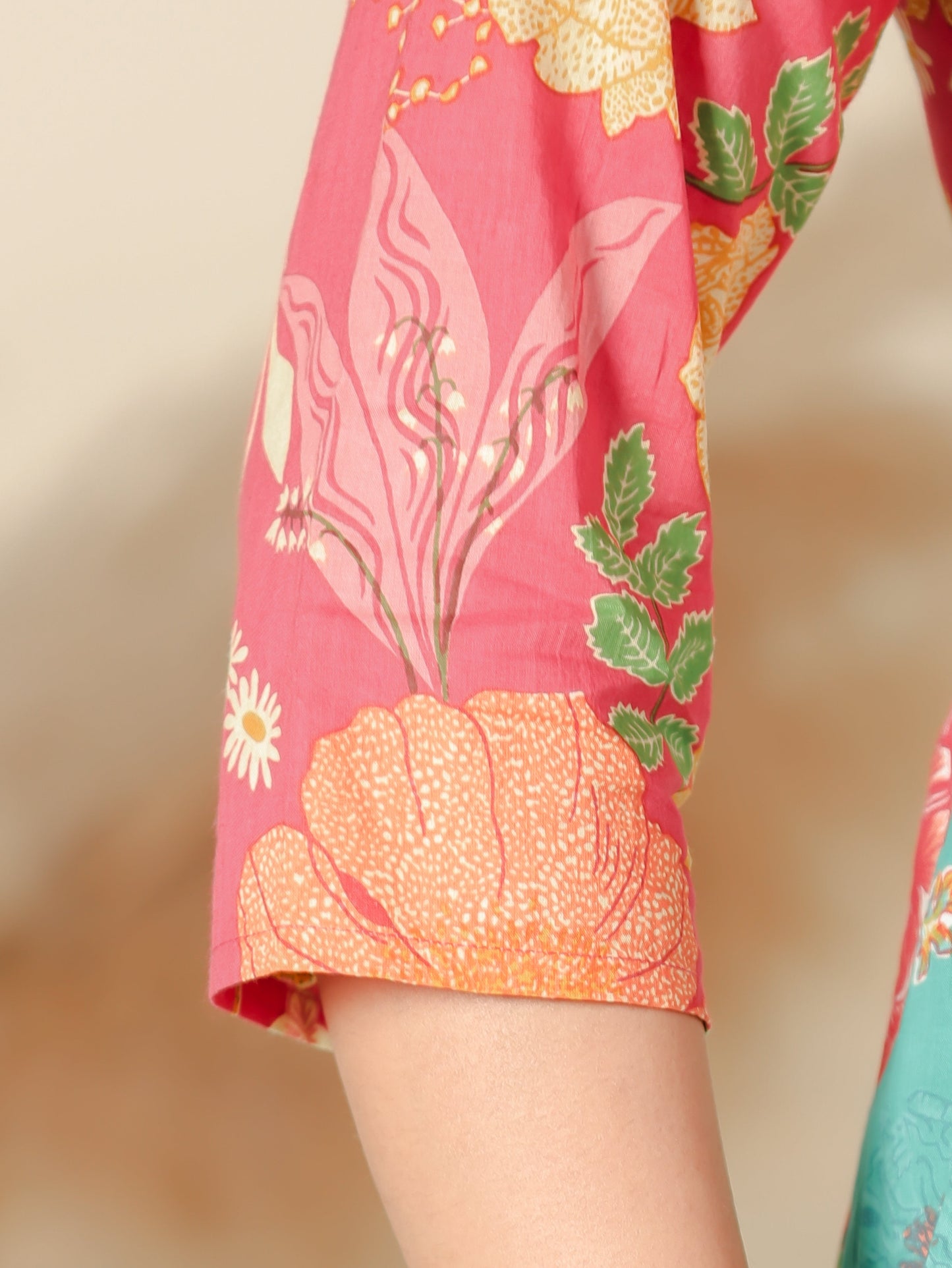 Soft Cotton Floral Kurta