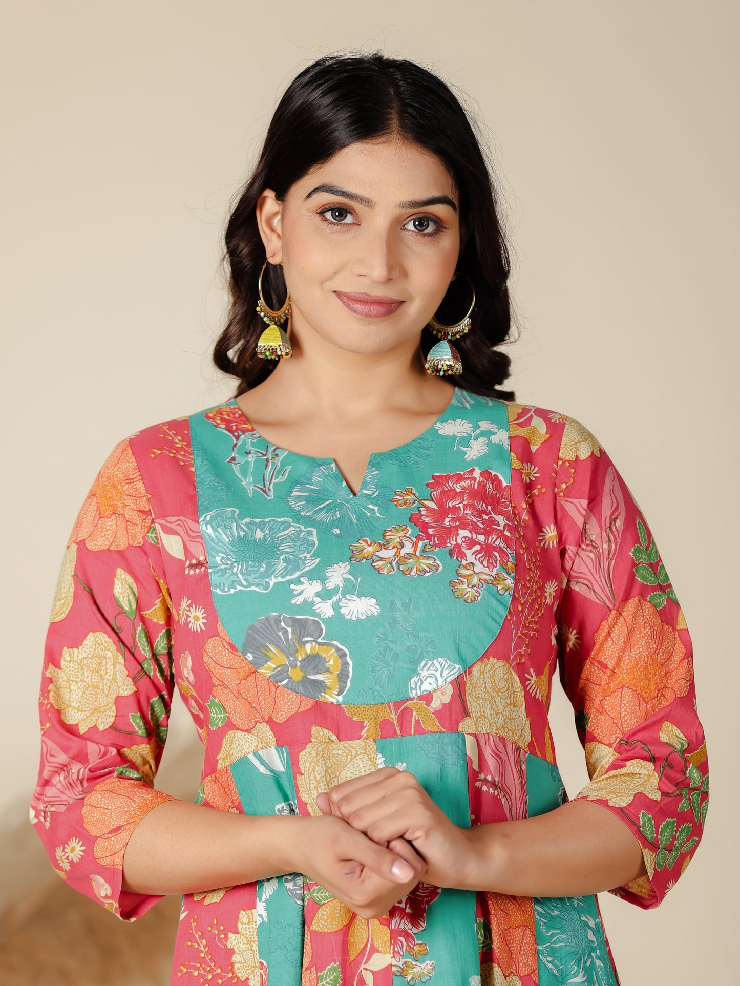 Soft Cotton Floral Kurta